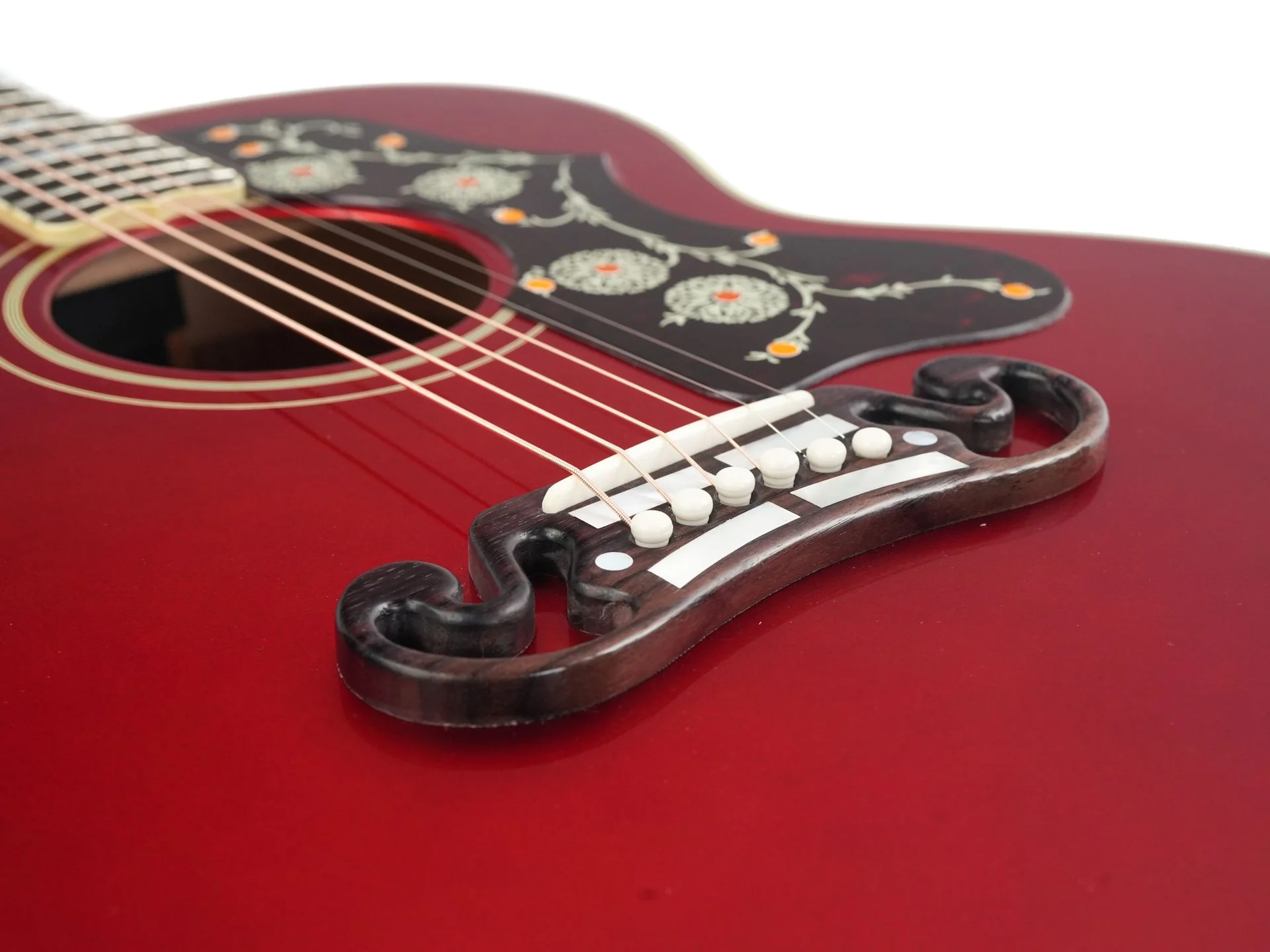 Gibson Custom Shop SJ200 Original Burgundy Mist Gloss - Image 7