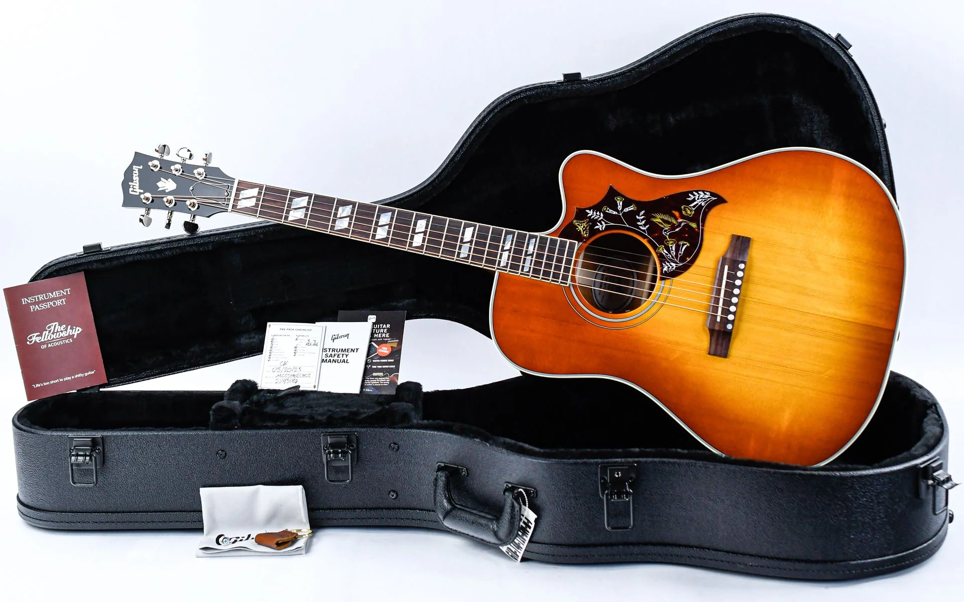 Gibson Hummingbird Standard EC Heritage Cherry Sunburst - Image 3
