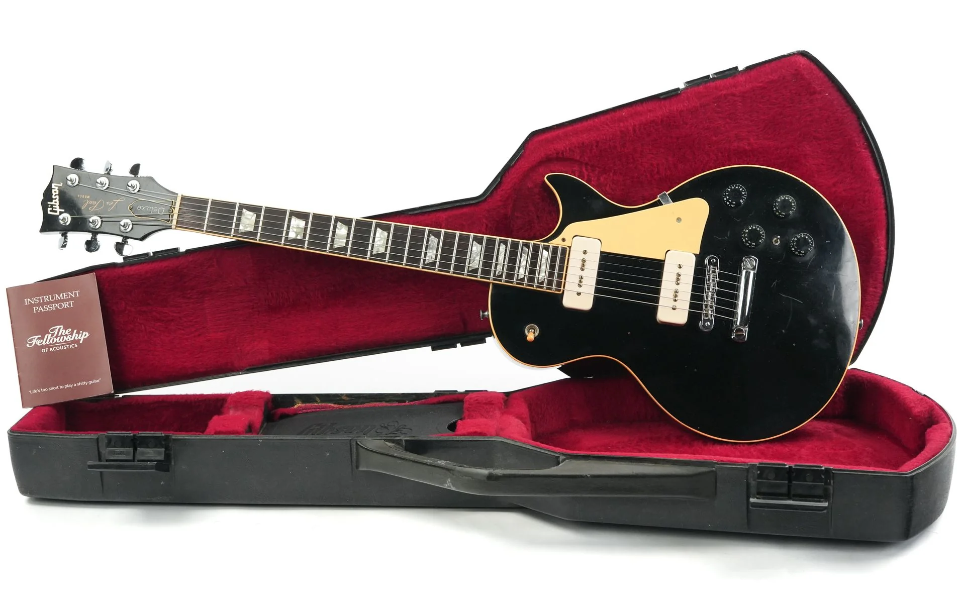 Gibson Les Paul Deluxe Ebony 1980 - Image 3