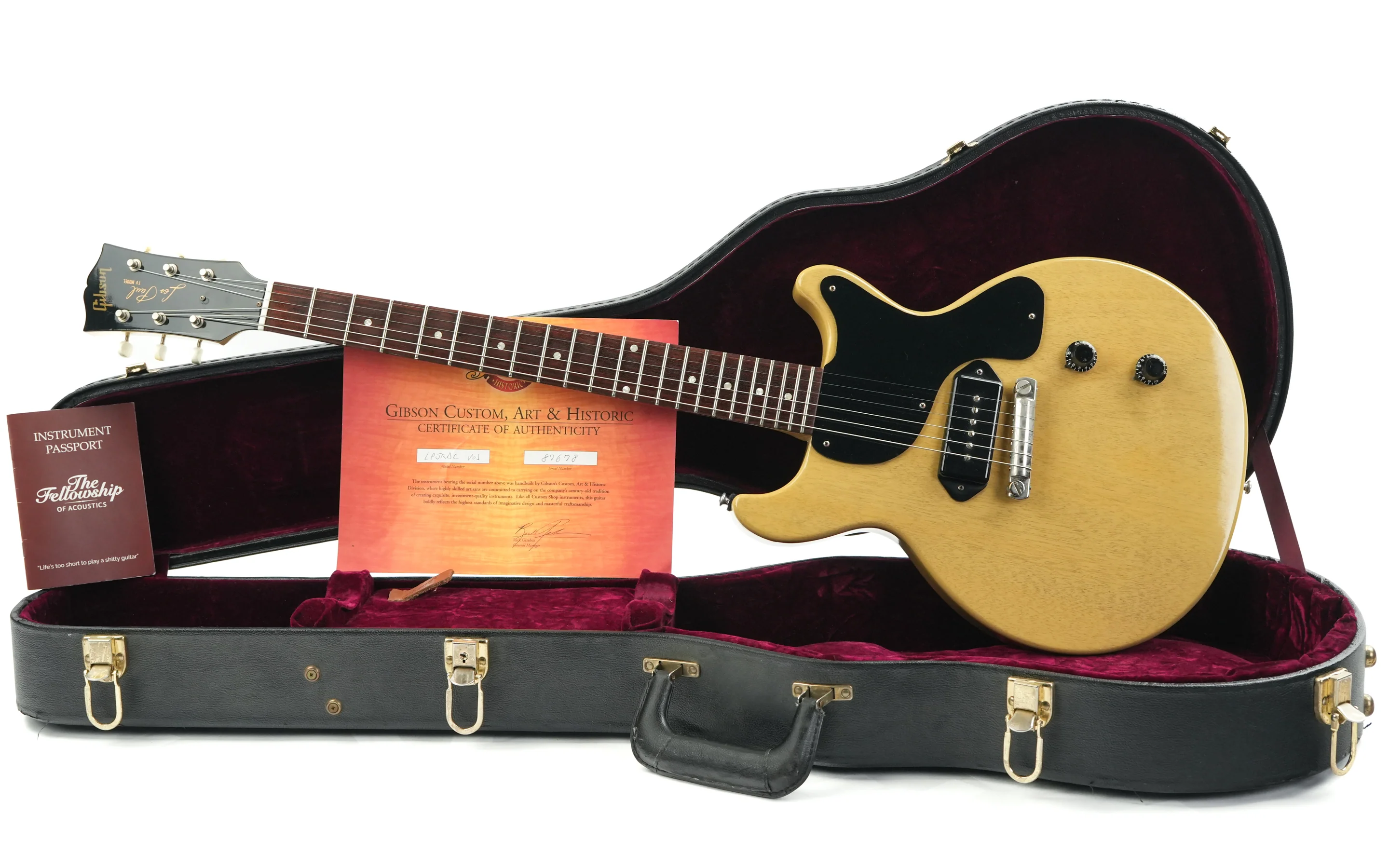 Gibson Les Paul Junior Double Cut VOS TV Yellow 2004 - Image 3