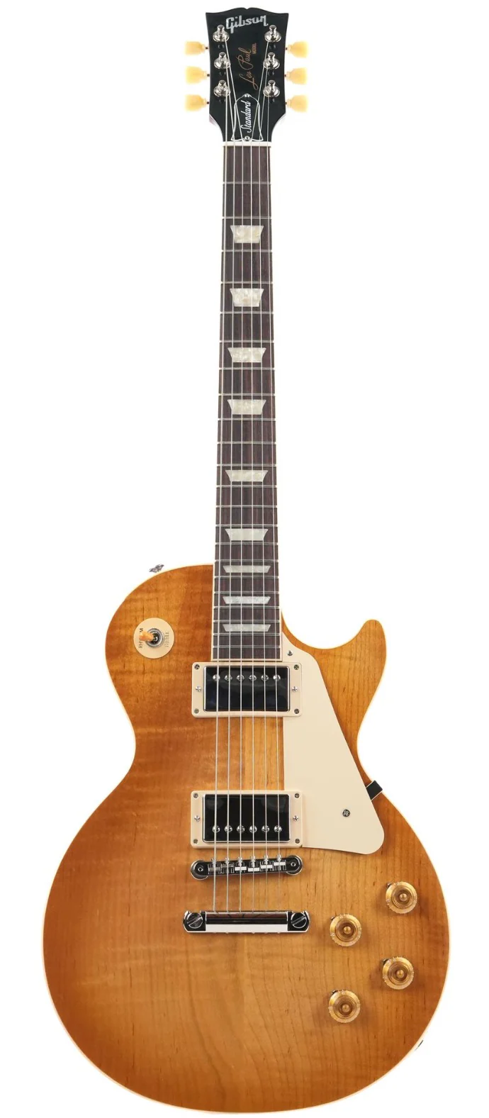 Gibson Les Paul Standard 50s Figured Top Dirty Lemon Burst Cherry Back