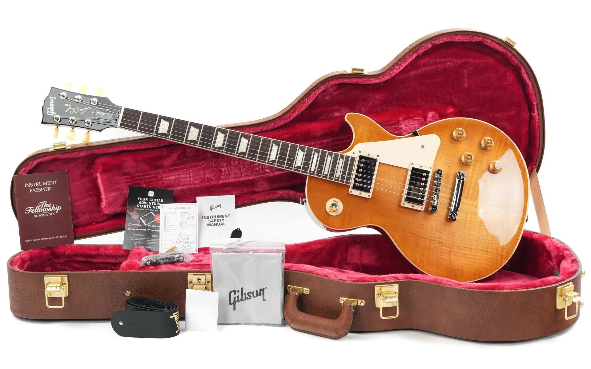 Gibson Les Paul Standard 50s Figured Top Dirty Lemon Burst Cherry Back - Image 3