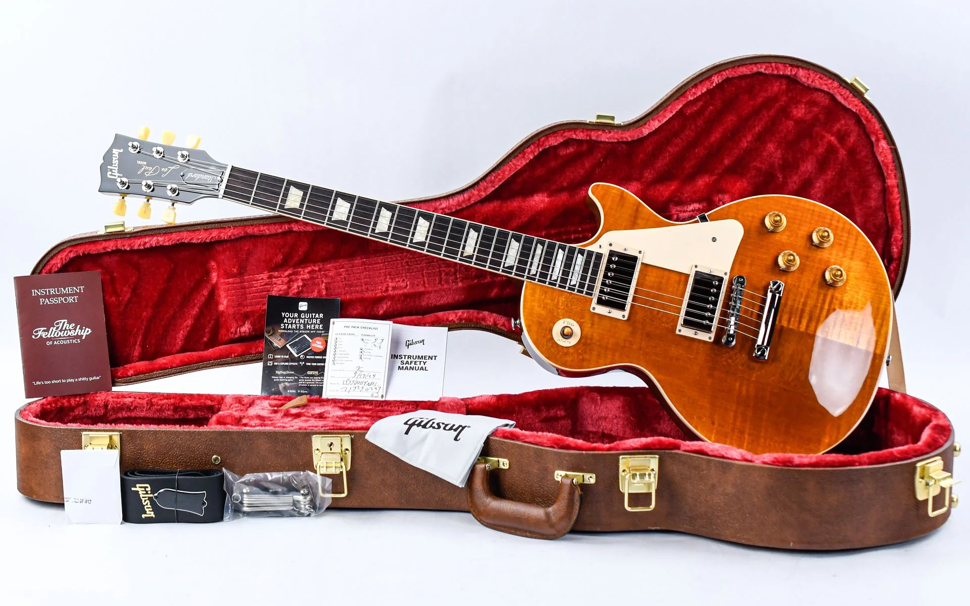 Gibson Les Paul Standard 50s Figured Top Honey Amber - Image 3