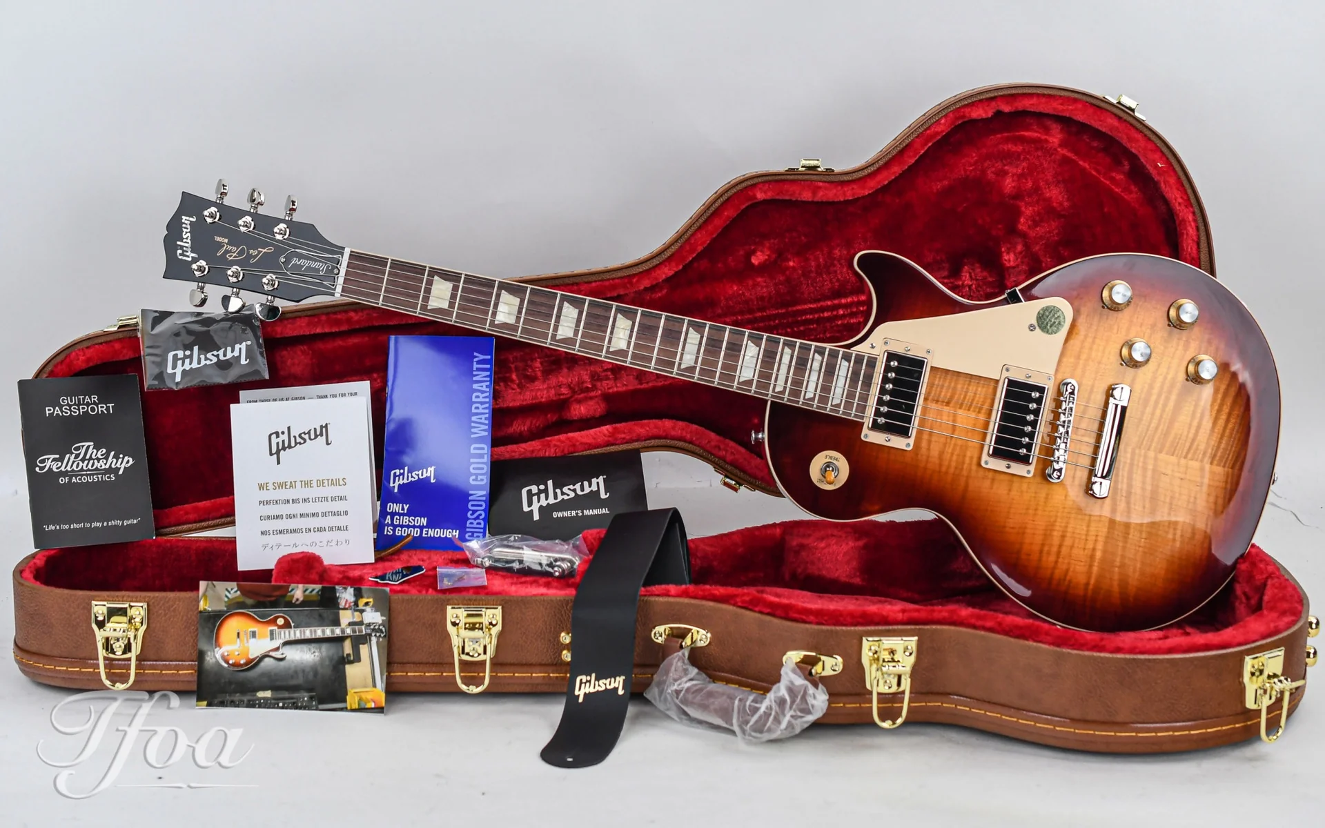 Gibson Les Paul Standard 60s Figured Top Bourbon Burst - Image 3
