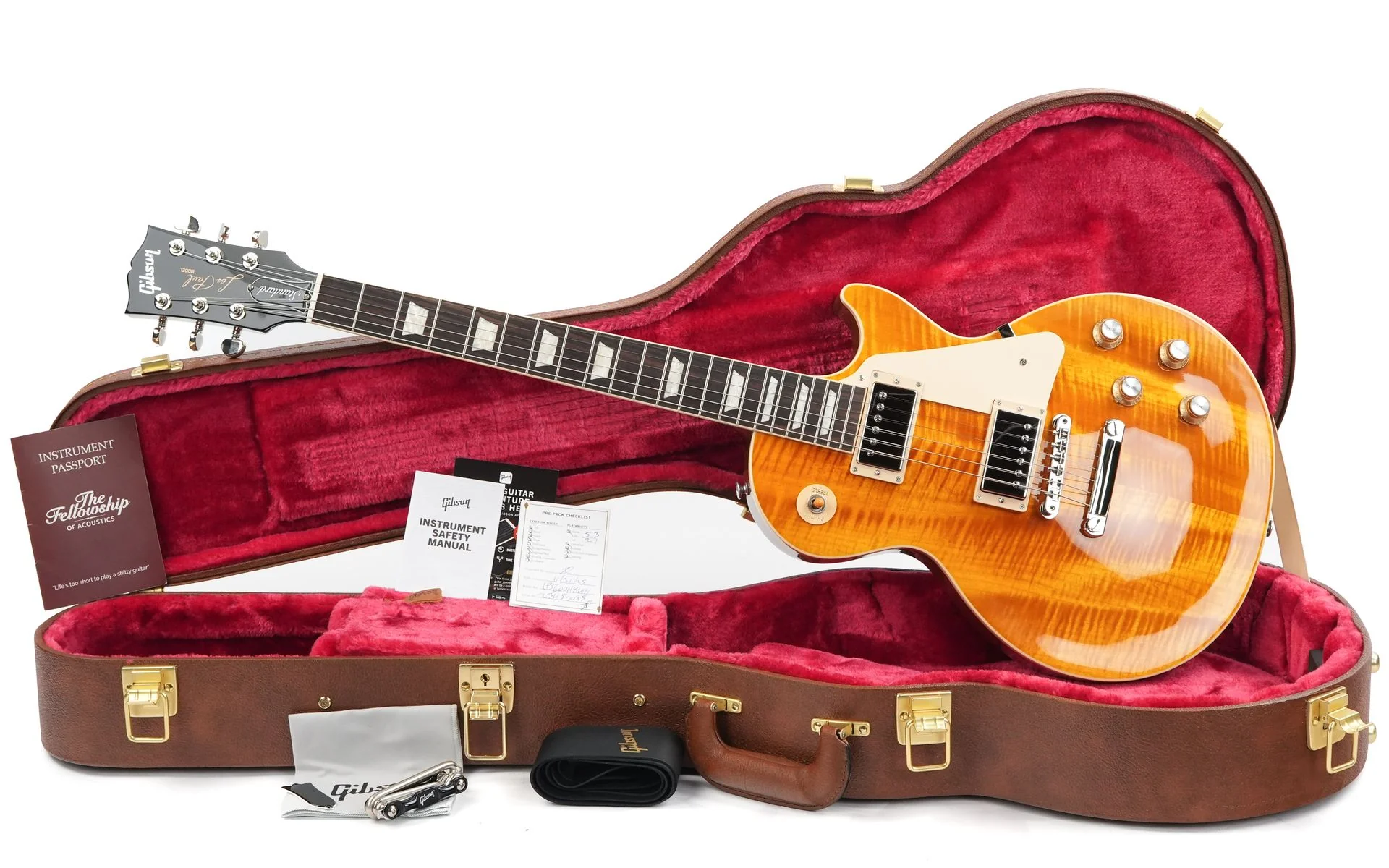 Gibson Les Paul Standard 60s Figured Top Honey Amber - Image 3