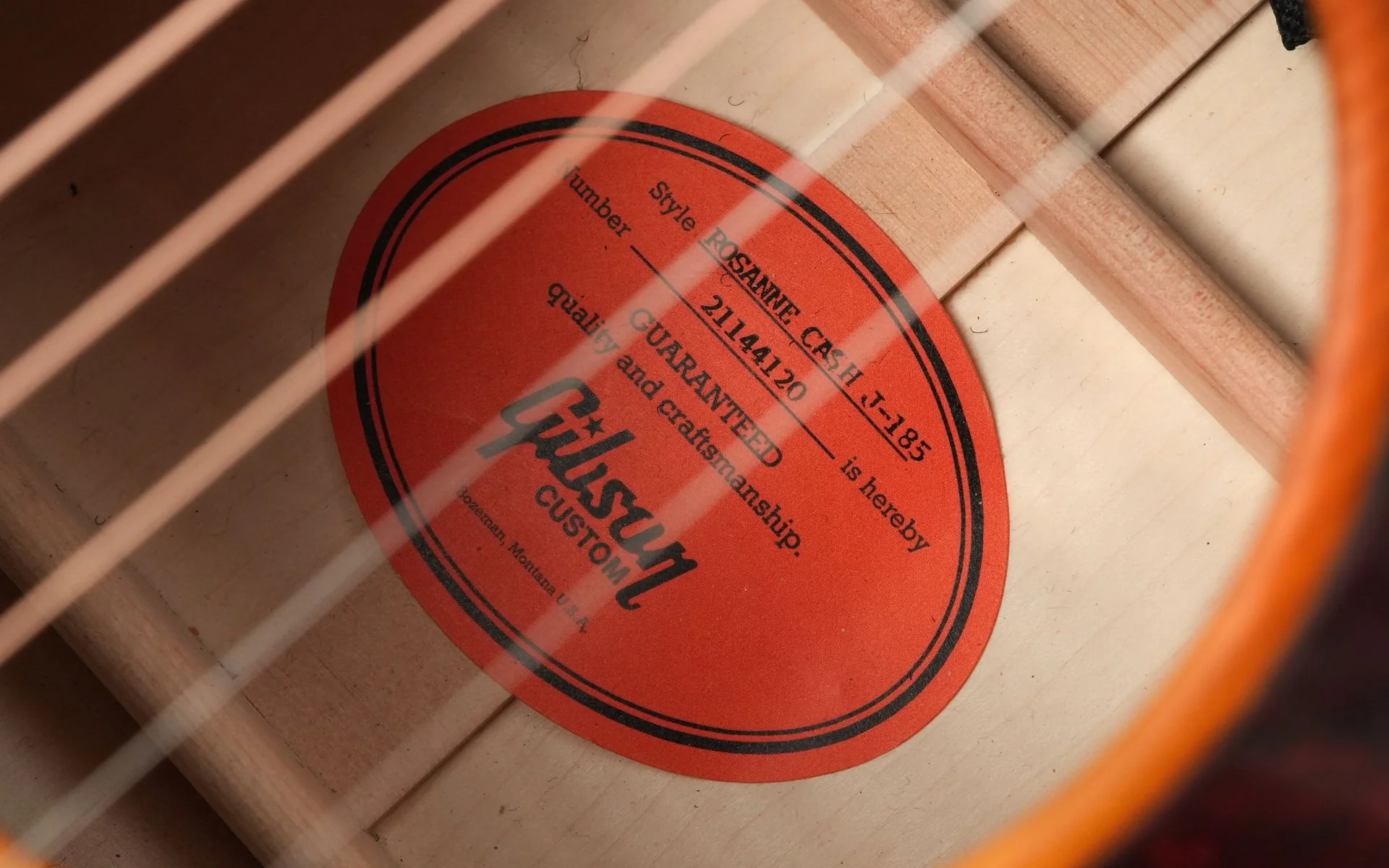 Gibson Rosanne Cash J185 Heritage Cherry Sunburst 2024 - Image 11