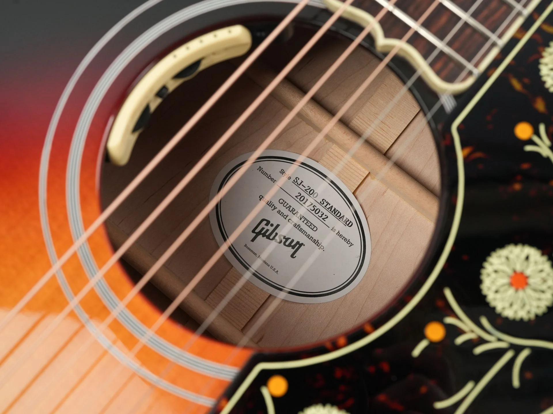 Gibson SJ200 Standard Maple Tri Burst - Image 11