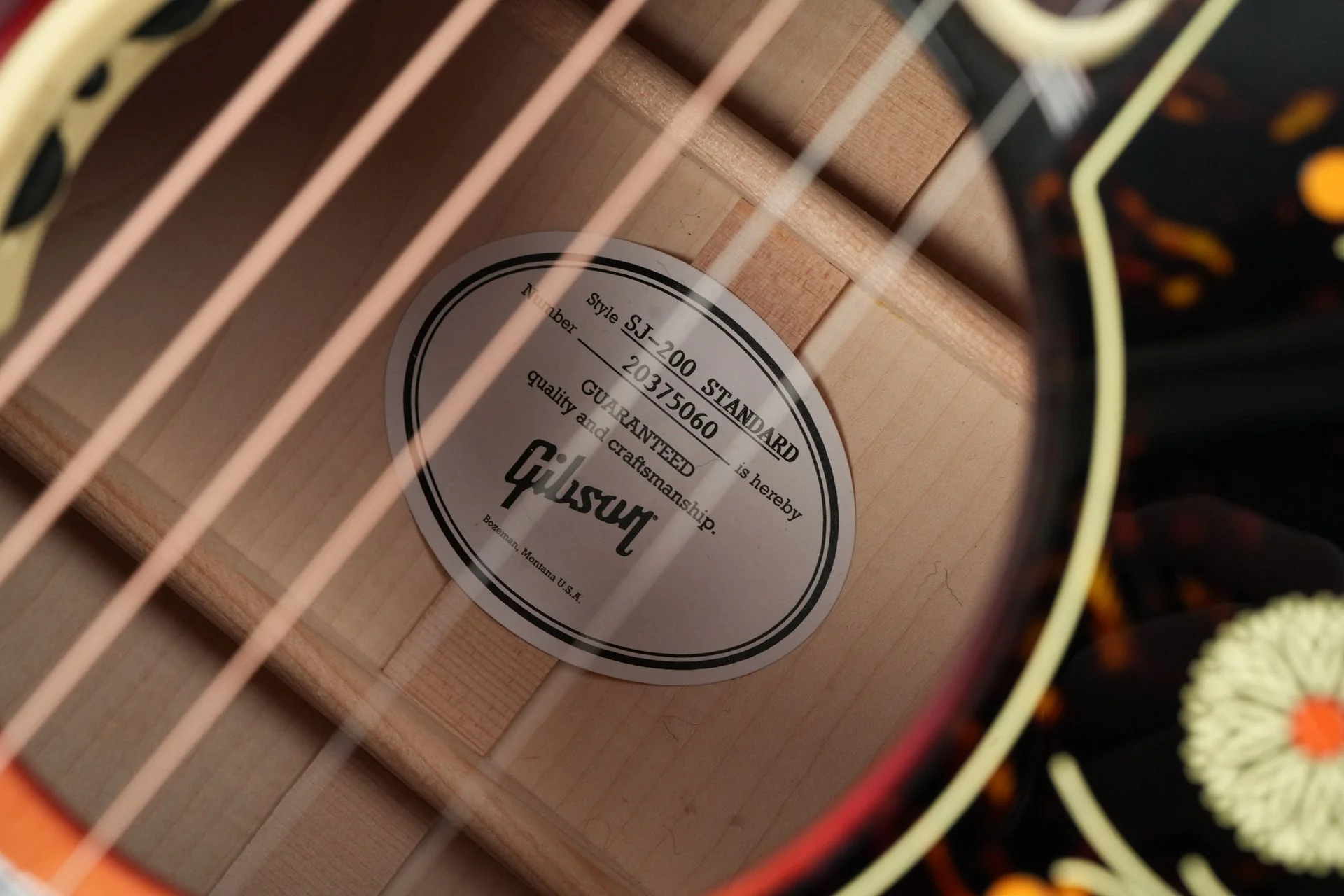 Gibson SJ200 Standard Maple Tri Burst #20375060 - Image 12