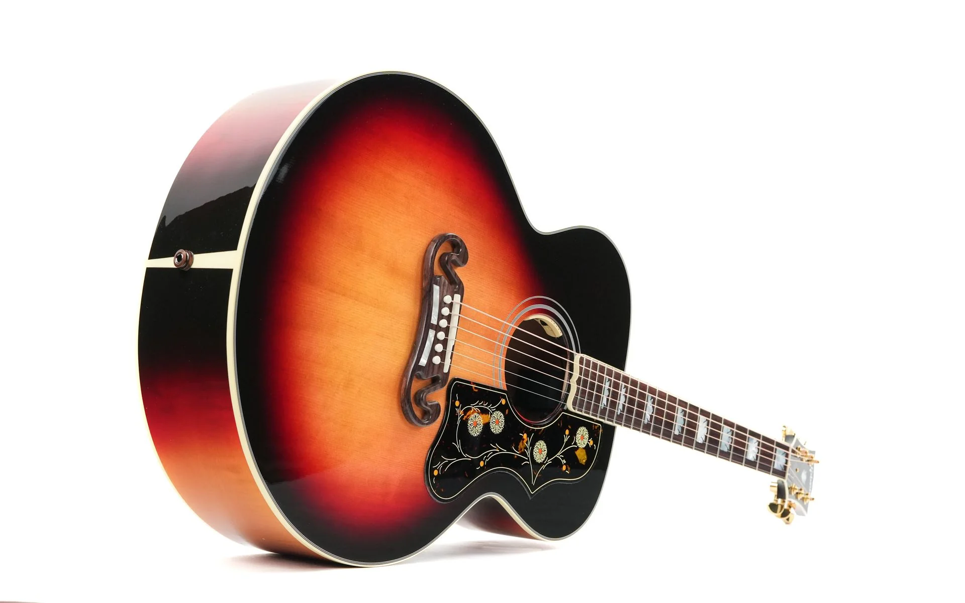 Gibson SJ200 Standard Maple Tri Burst #20375060 - Image 13