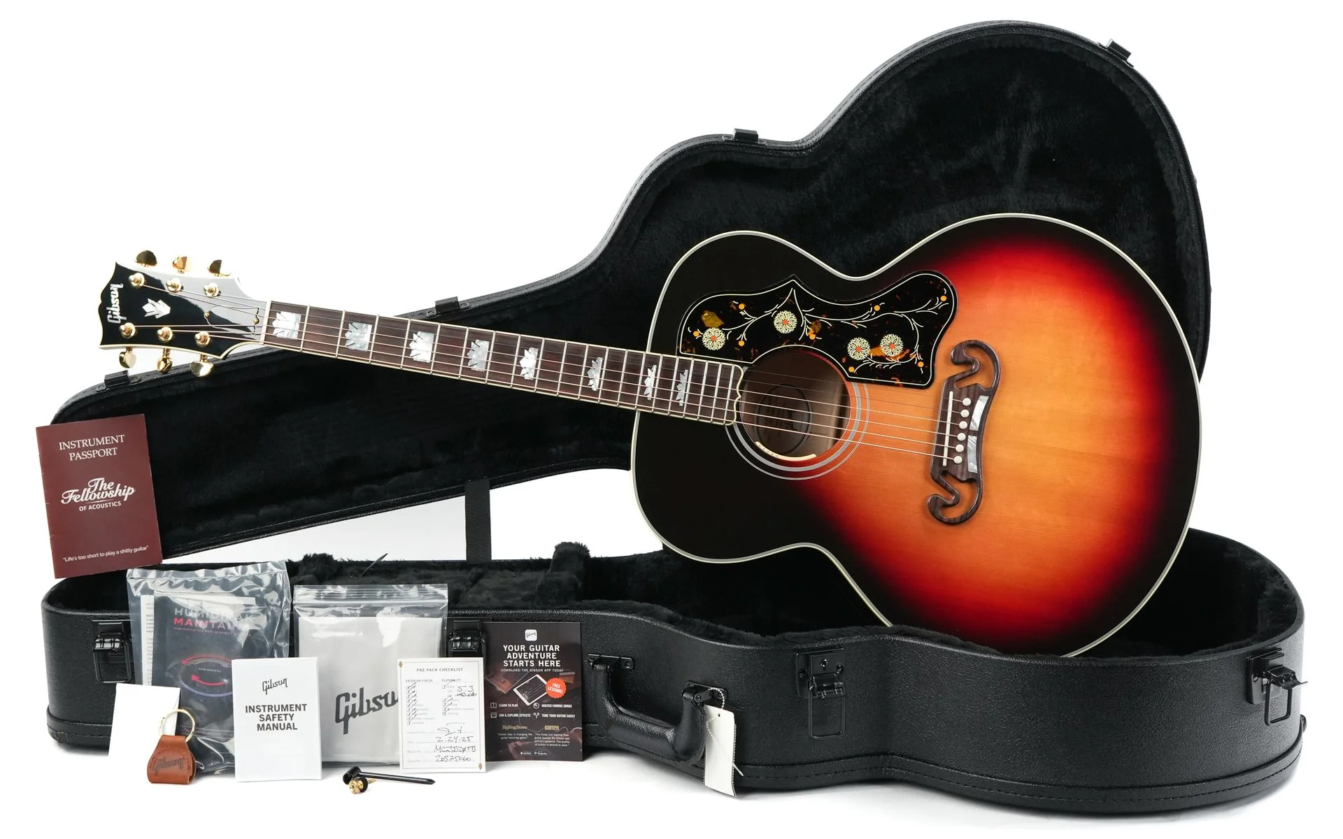 Gibson SJ200 Standard Maple Tri Burst #20375060 - Image 3