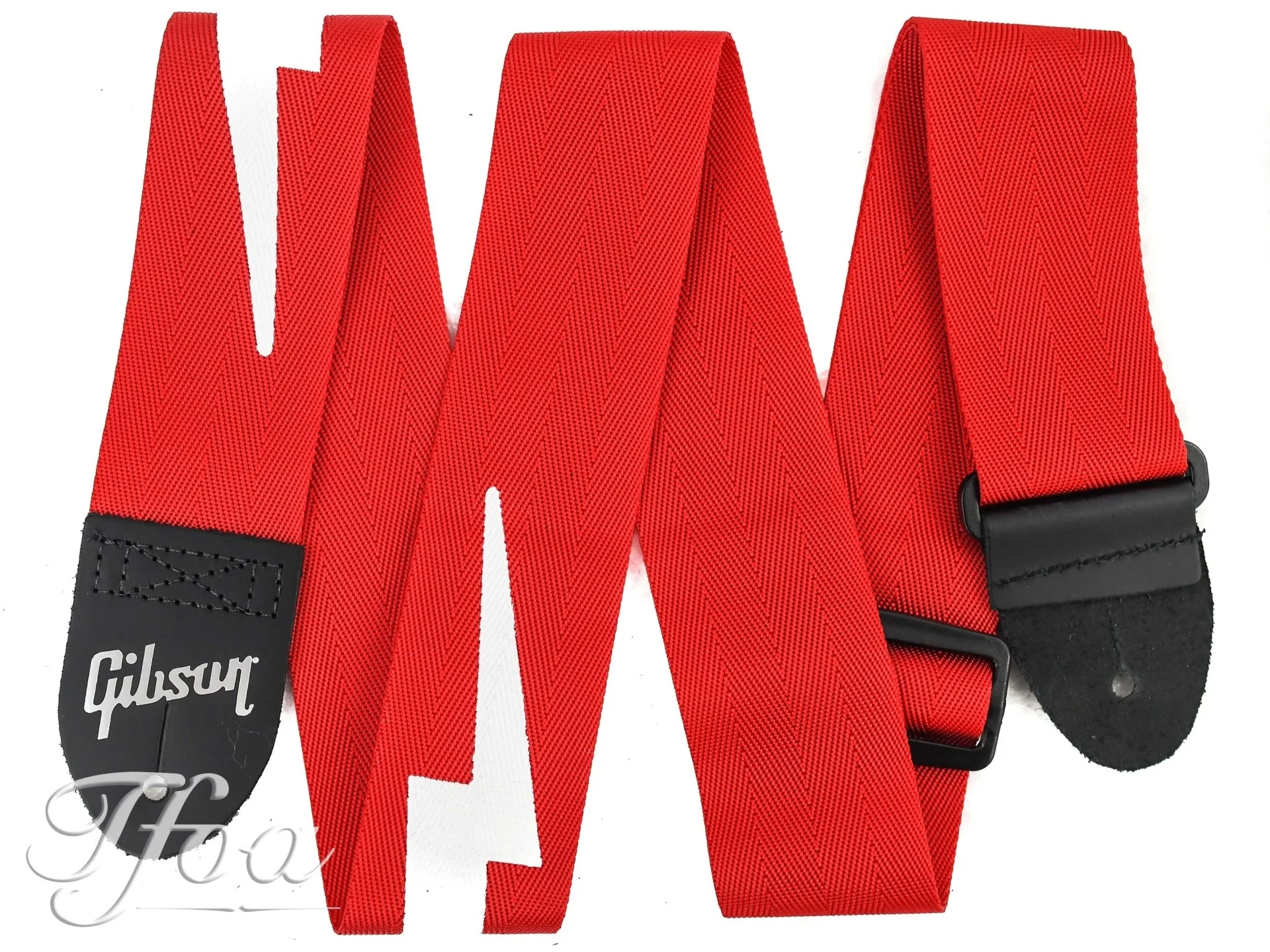 Gibson The Lightning Bolt Seatbelt Strap Red - Image 2
