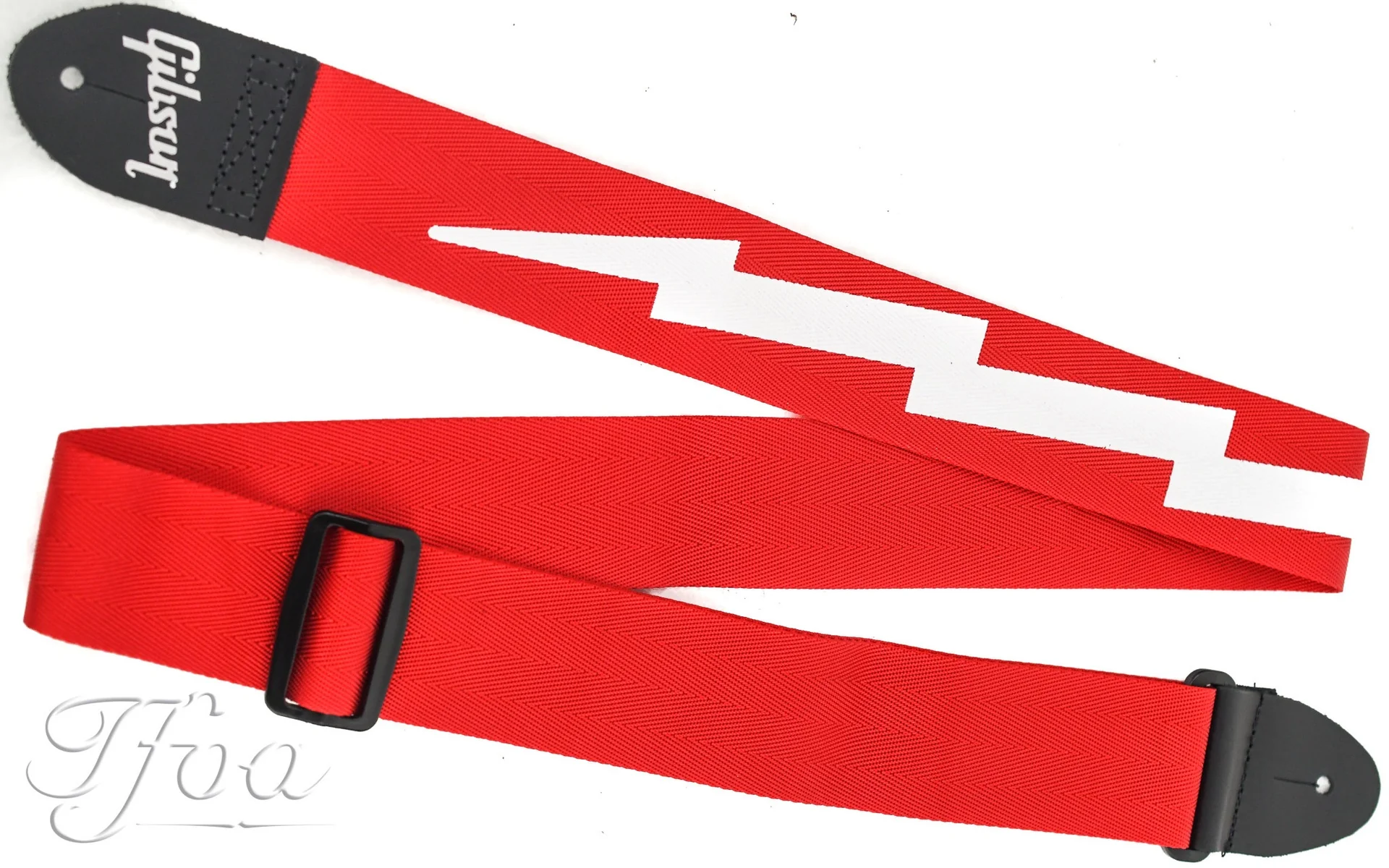 Gibson The Lightning Bolt Seatbelt Strap Red - Image 3