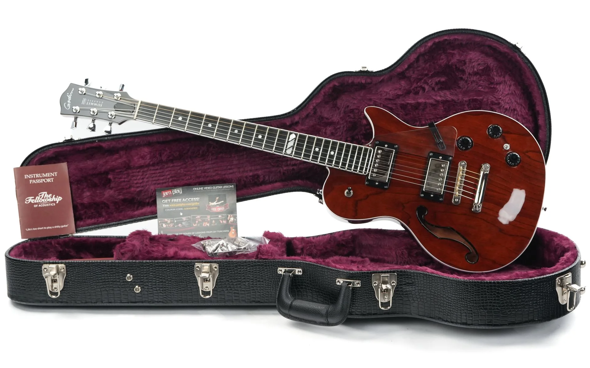 Godin Summit Classic A/E Havana Brown 2019 - Image 3