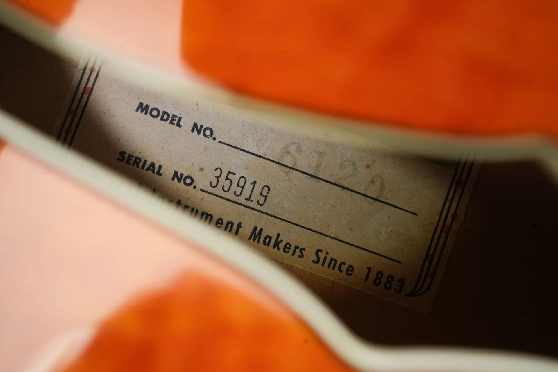 Gretsch 6120 Flame Top Orange 1960 - Image 11