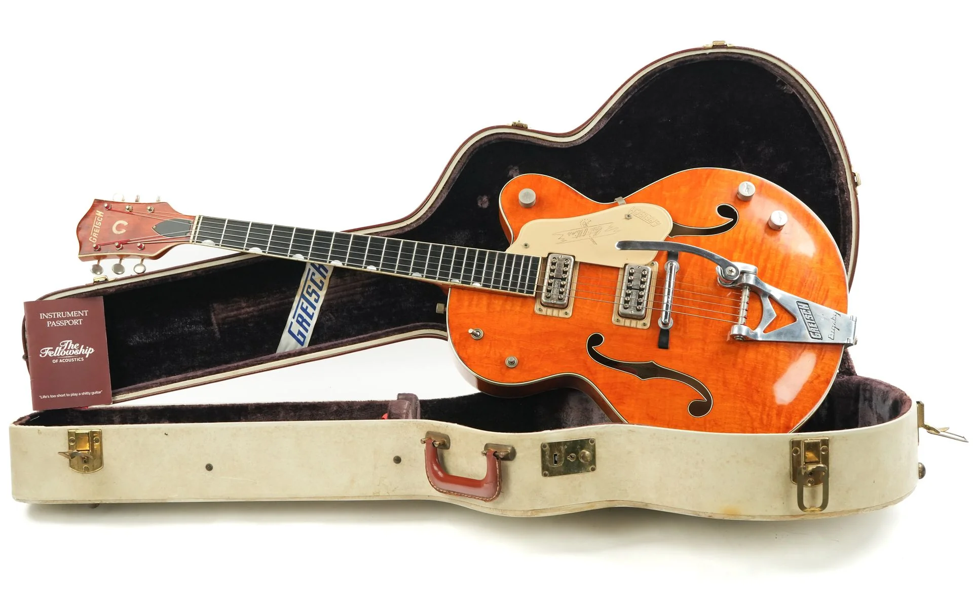 Gretsch 6120 Flame Top Orange 1960 - Image 3
