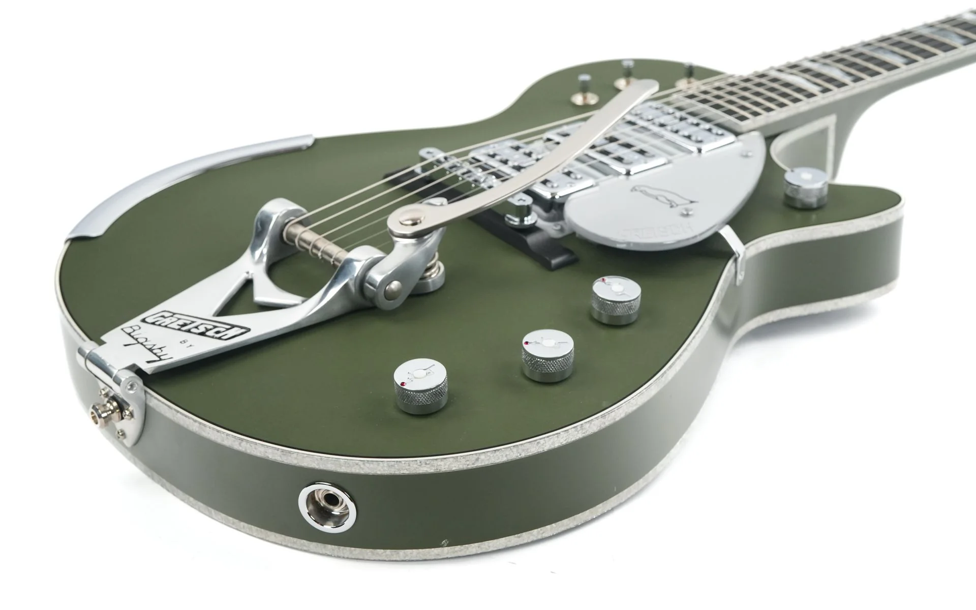 Gretsch Custom Shop G6134 CS Olive Drab Penguin Masterbuilt Stephen Stern 2020 - Image 11