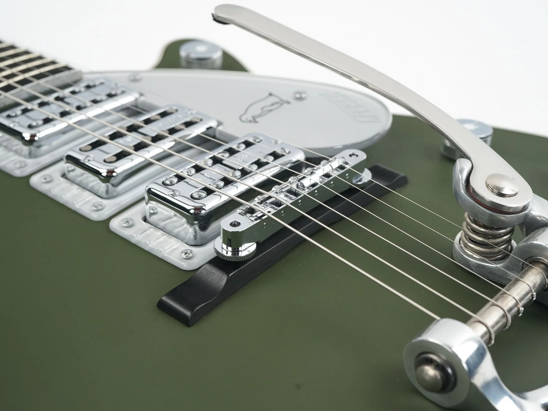 Gretsch Custom Shop G6134 CS Olive Drab Penguin Masterbuilt Stephen Stern 2020 - Image 7