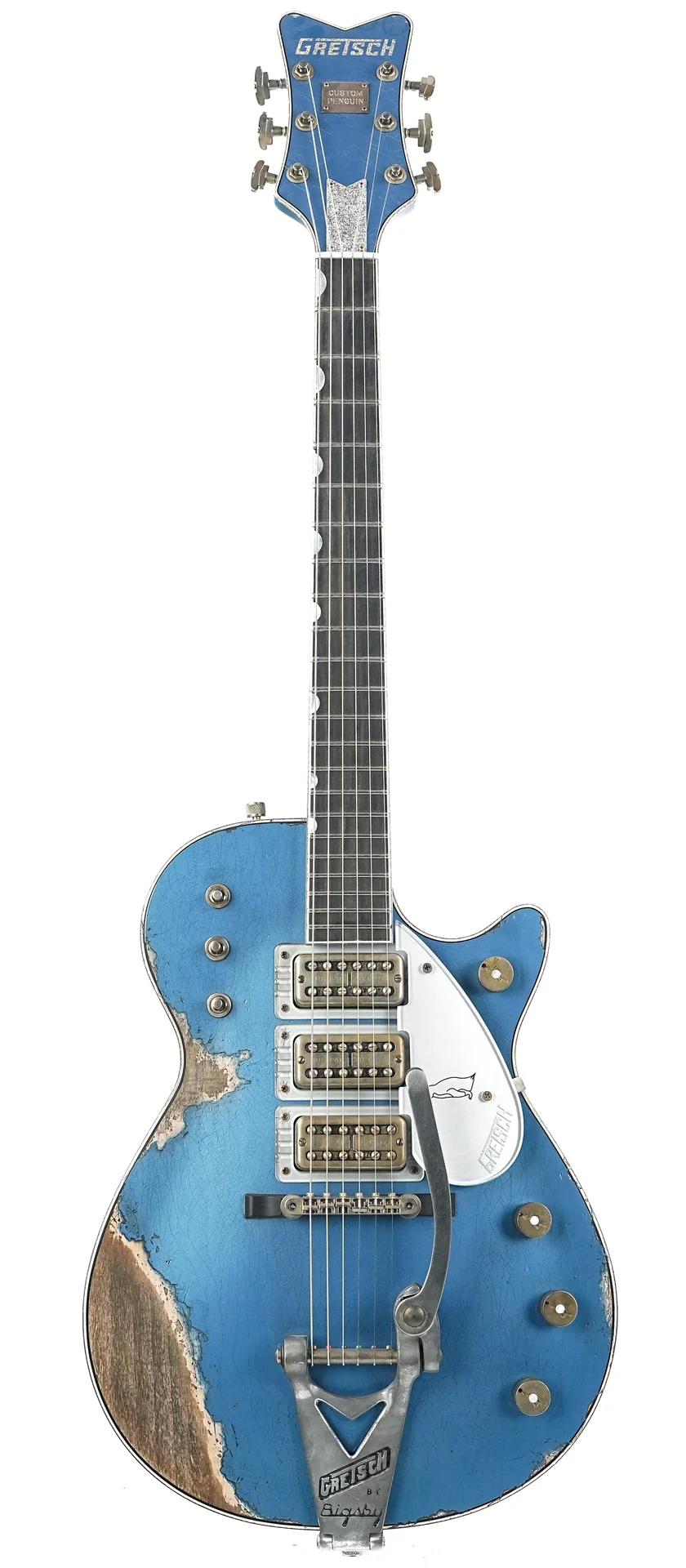 Gretsch Custom Shop G6134T Heavy Relic Lake Placid Blue Chad Henrichsen Masterbuilt
