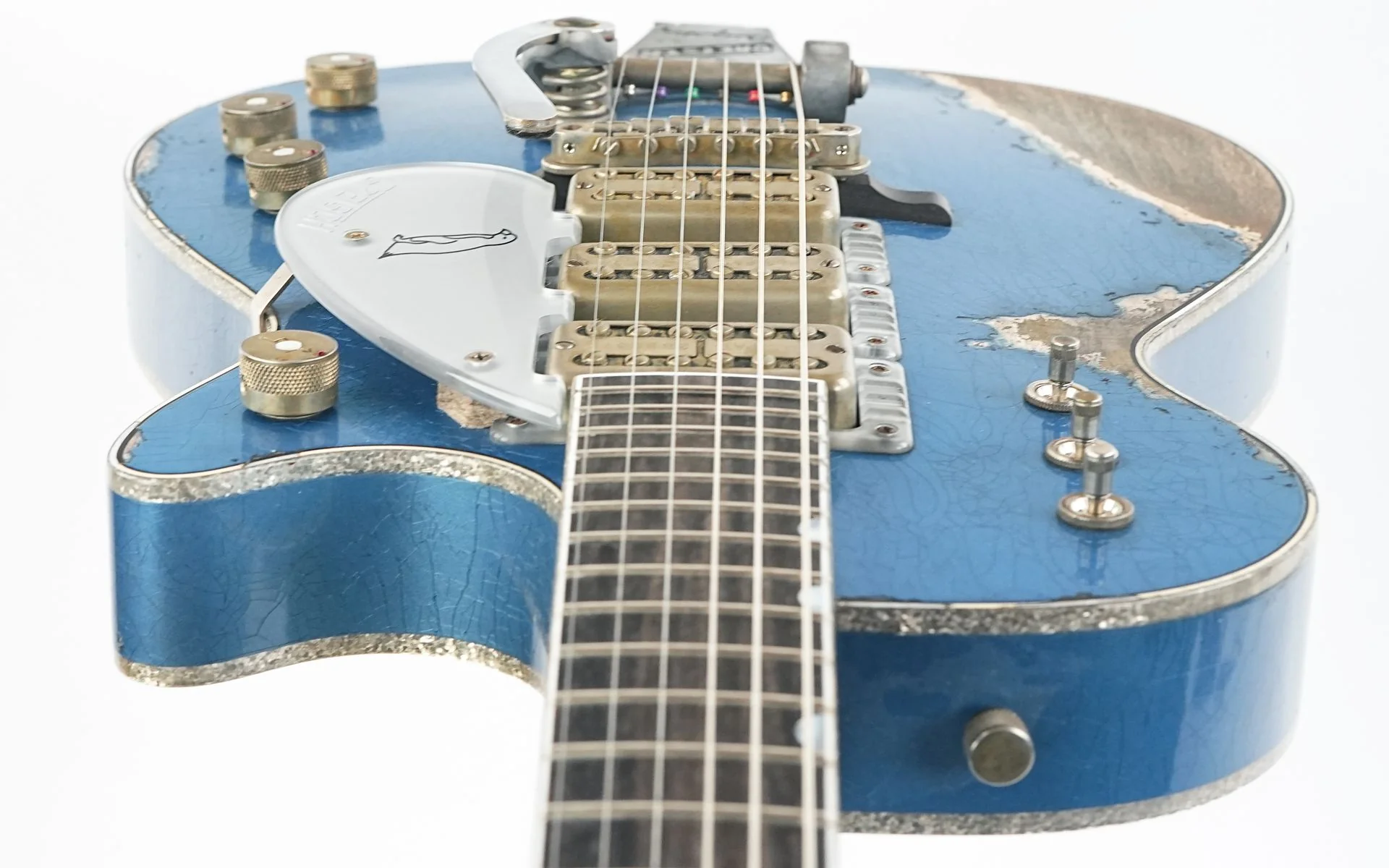 Gretsch Custom Shop G6134T Heavy Relic Lake Placid Blue Chad Henrichsen Masterbuilt - Image 14