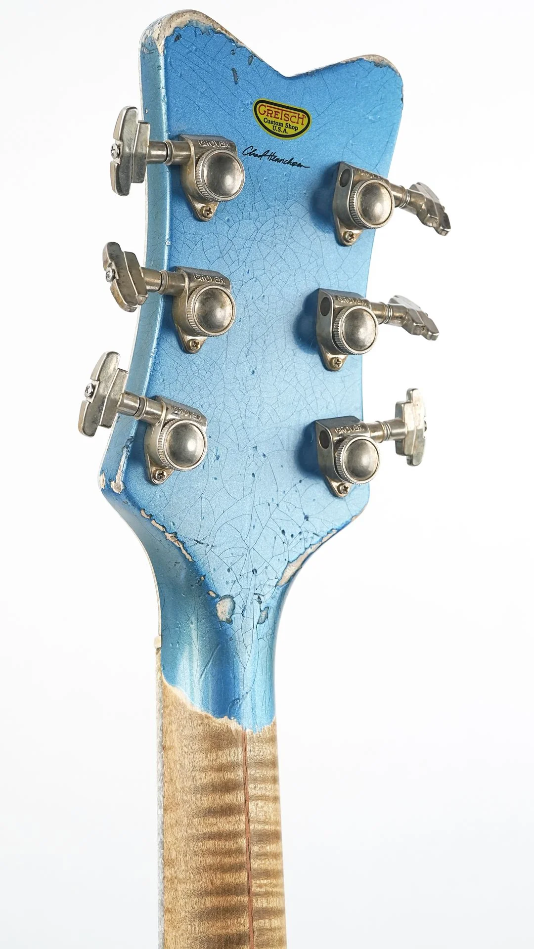Gretsch Custom Shop G6134T Heavy Relic Lake Placid Blue Chad Henrichsen Masterbuilt - Image 6