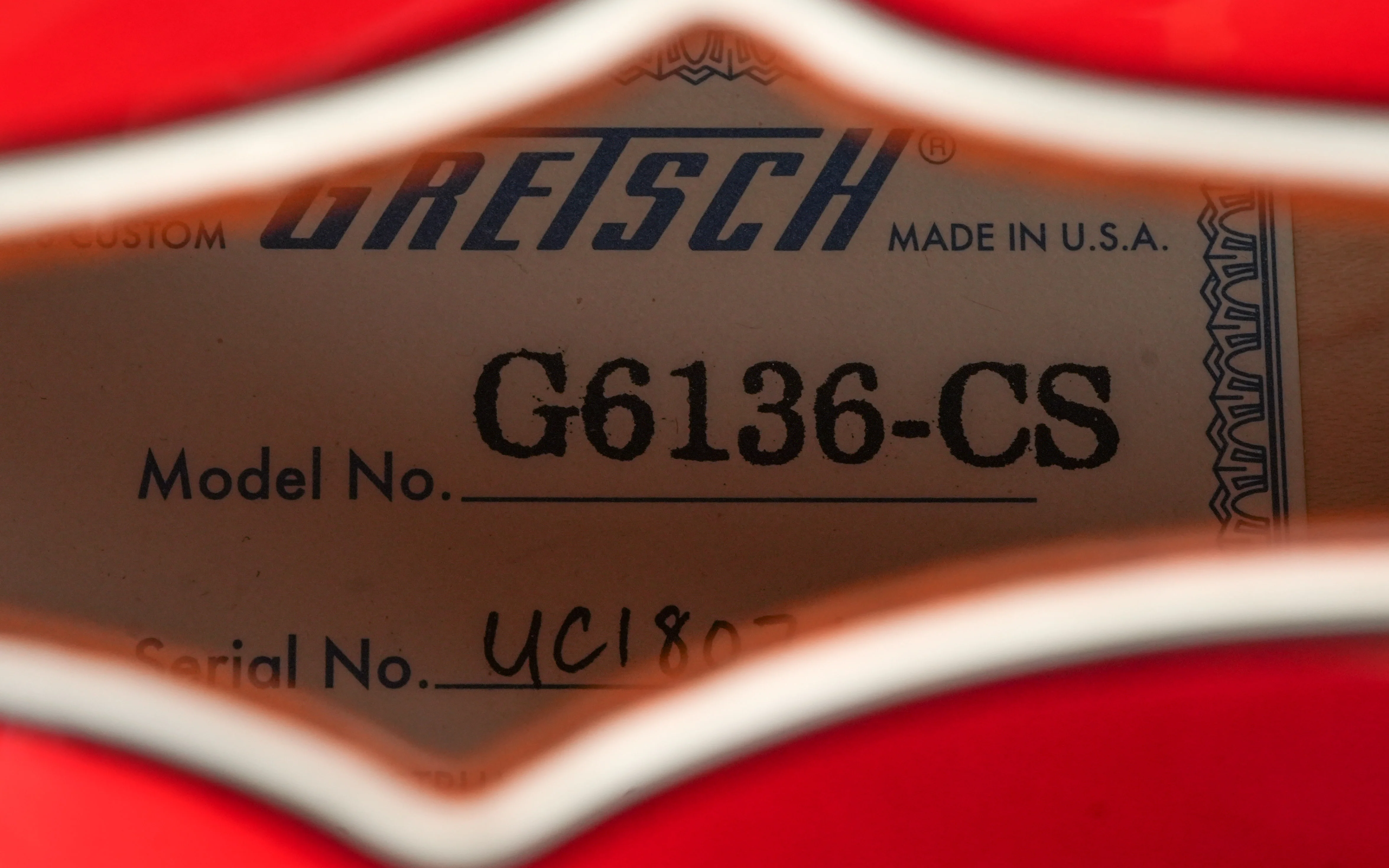Gretsch Custom Shop G6136 Candy Apple Red Falcon Stephen Stern 2018 - Image 12