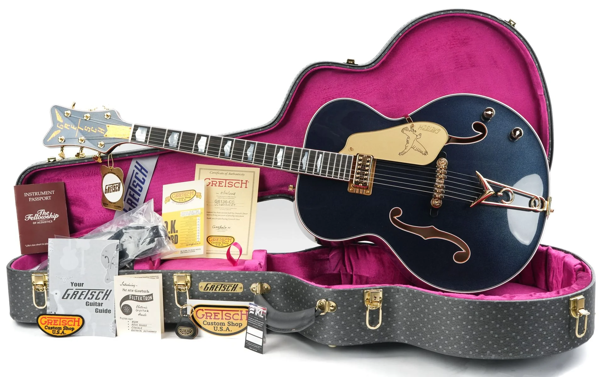 Gretsch Custom Shop G6136 Falcon Midnight Sapphire NOS - Image 3
