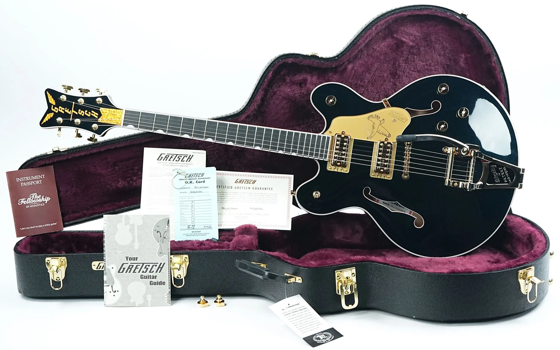 Gretsch Falcon Center Block LTD Double-Cut String-Thru Bigsby Midnight Sapphire - Image 3