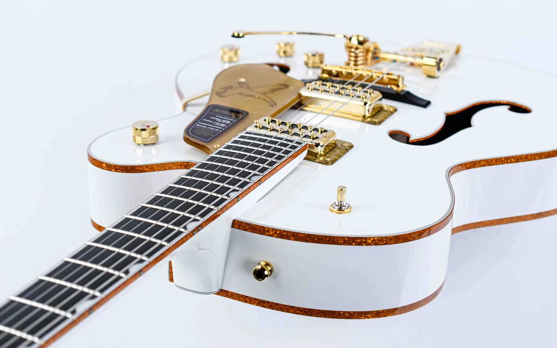 Gretsch Falcon Hollow Body String-Thru Bigsby White - Image 10