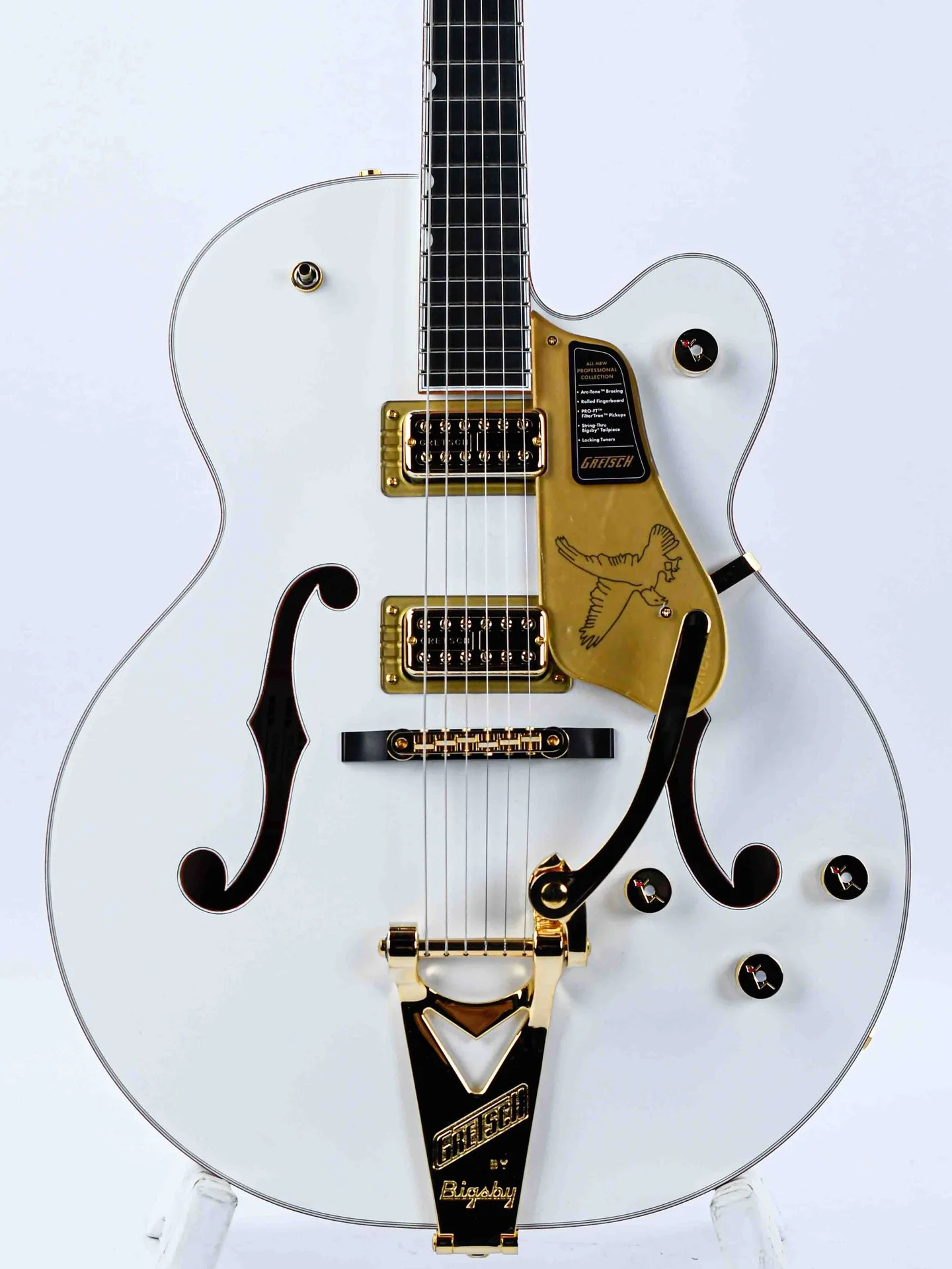 Gretsch Falcon Hollow Body String-Thru Bigsby White - Image 5