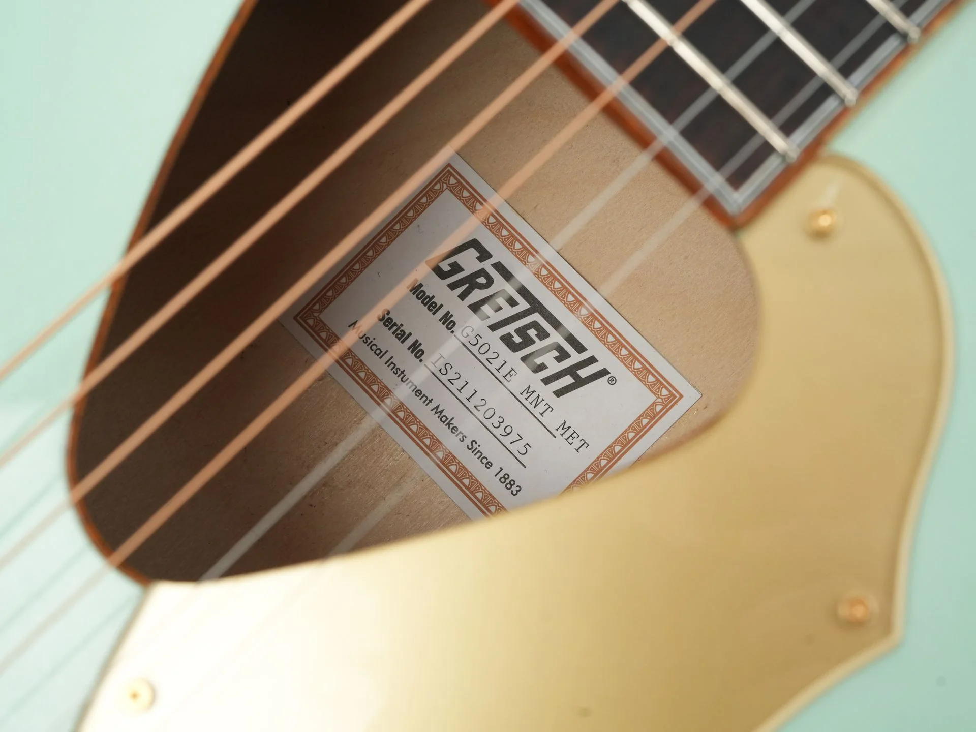 Gretsch G5012E Rancher Penguin Parlor Mint Metallic 2022 - Image 11