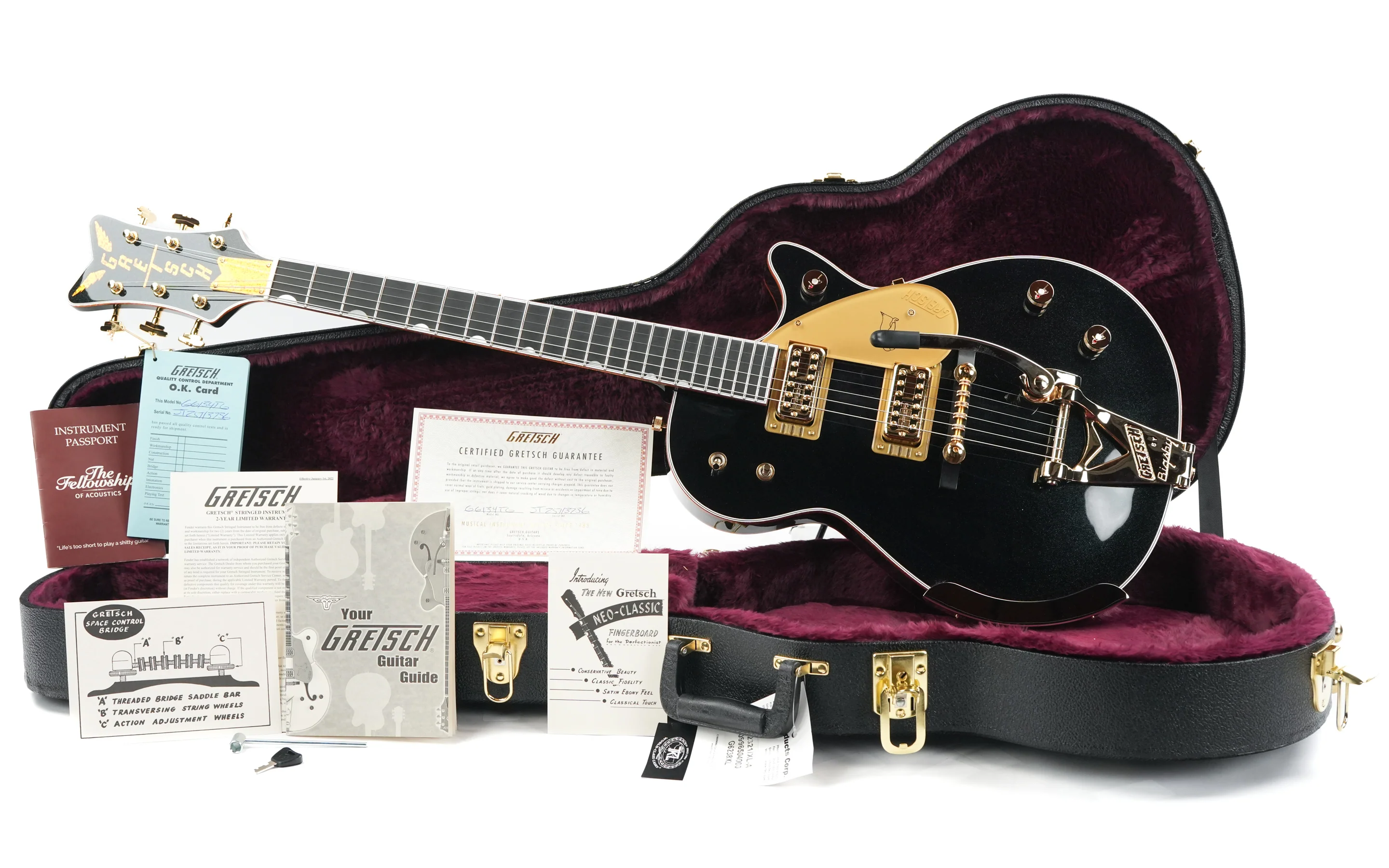 Gretsch G6134TG 58 Limited Edition 1958 Custom Penguin Emerald Night - Image 3