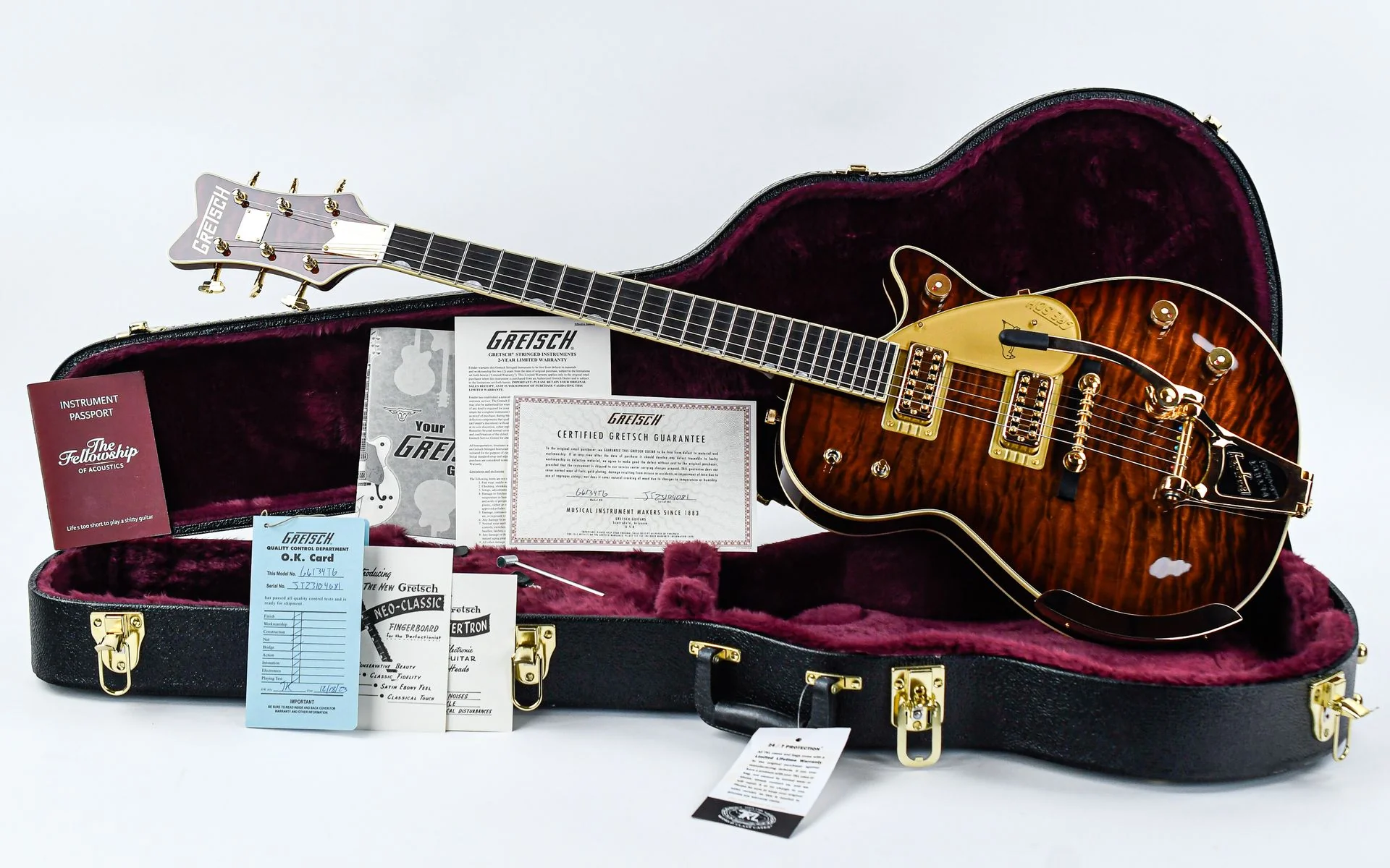 Gretsch G6134TGQM-59 LTD Edition Quilt Classic Penguin - Image 3