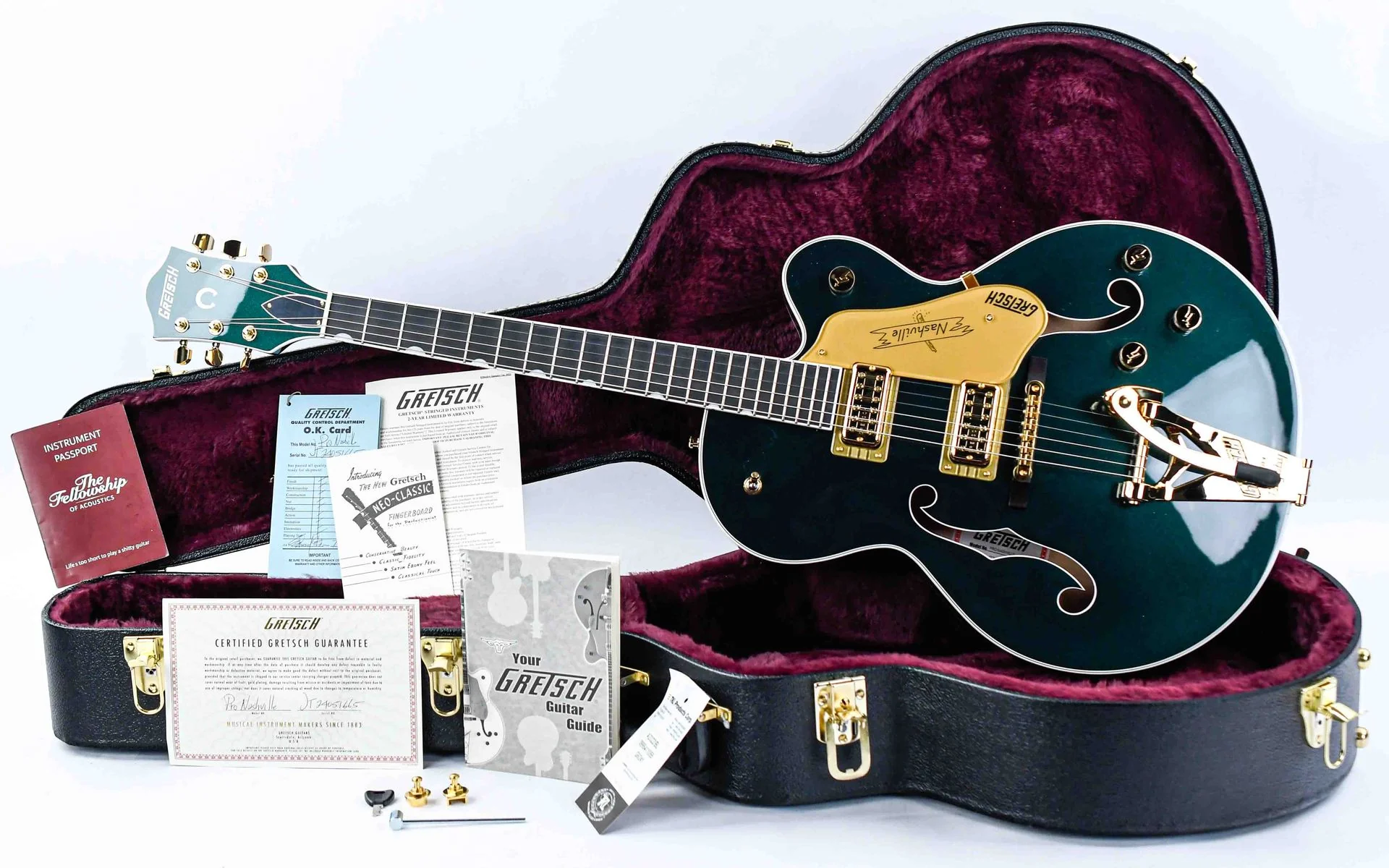Gretsch Nashville Hollowbody String-Thru Cadillac Green - Image 3