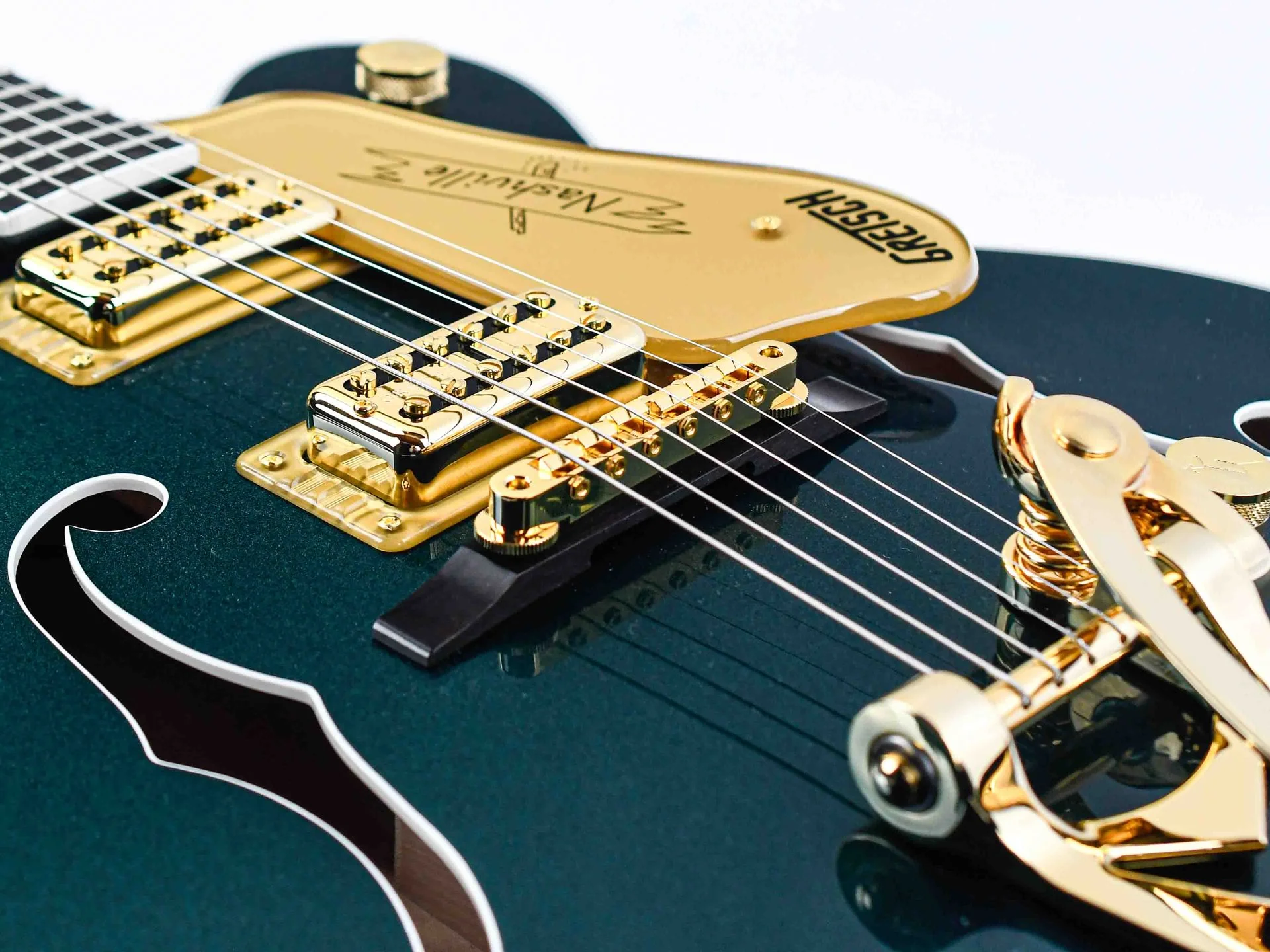 Gretsch Nashville Hollowbody String-Thru Cadillac Green - Image 7