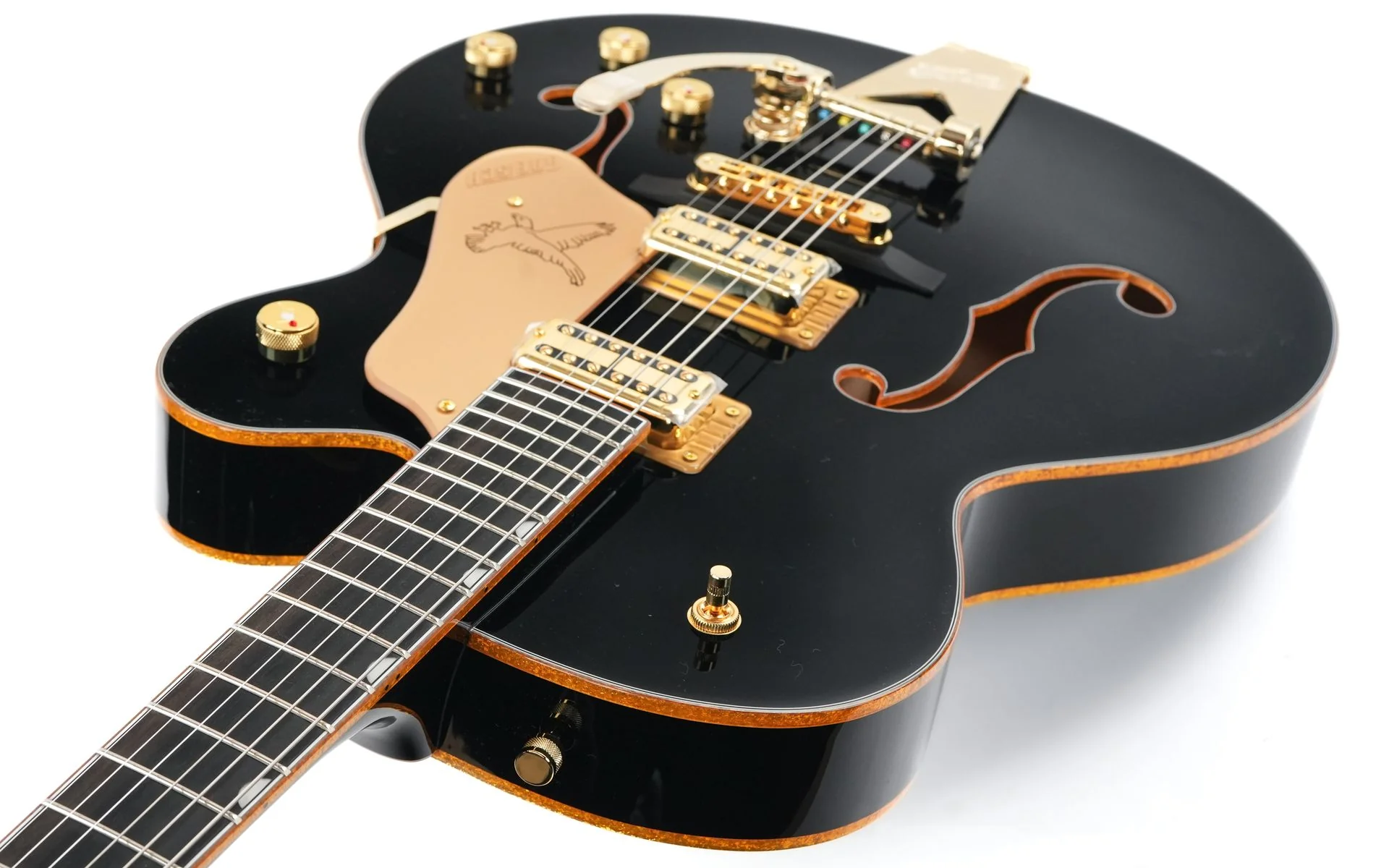 Gretsch Synchromatic Falcon Hollow Body Single Cut Bigsby Black - Image 10