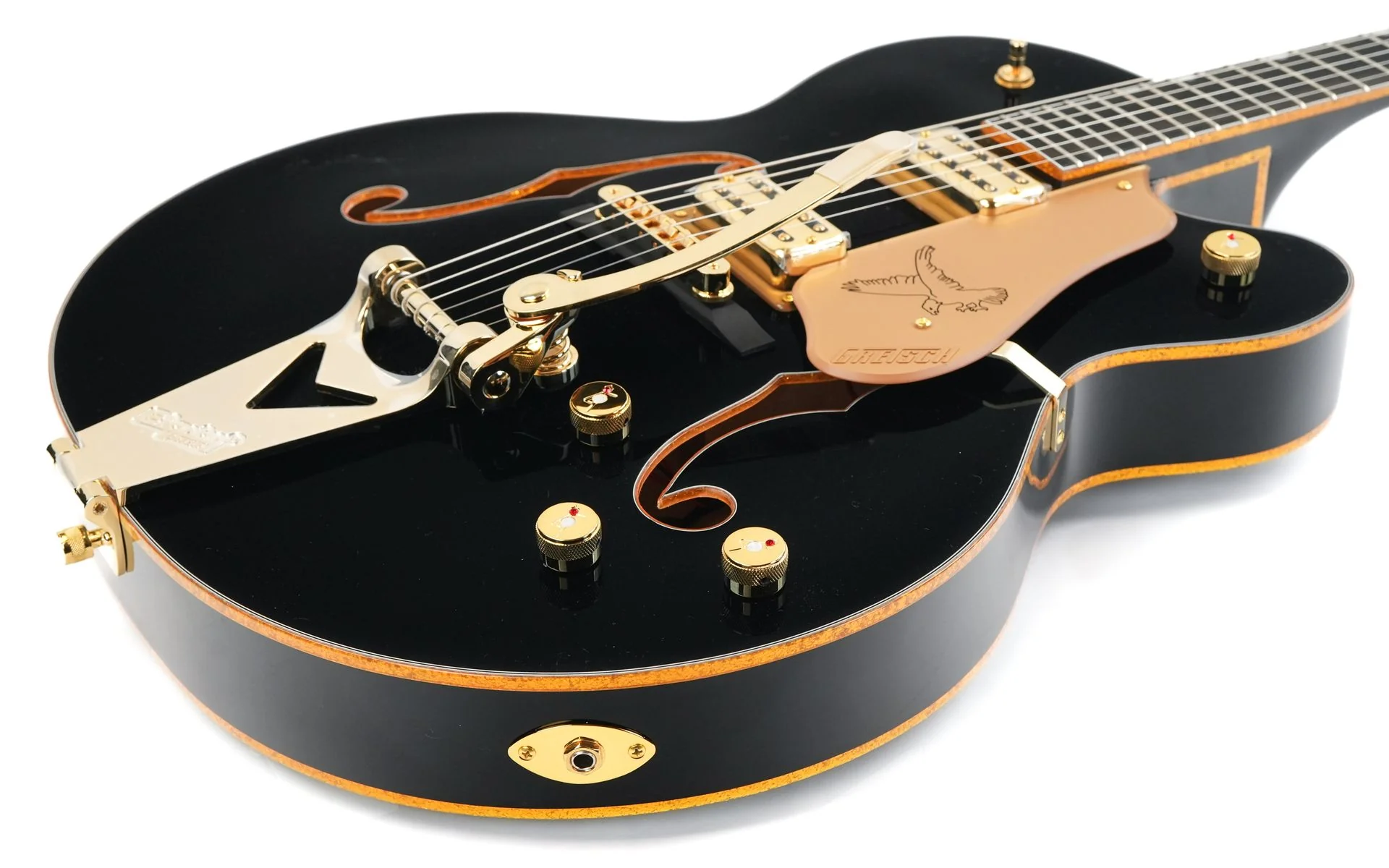 Gretsch Synchromatic Falcon Hollow Body Single Cut Bigsby Black - Image 11