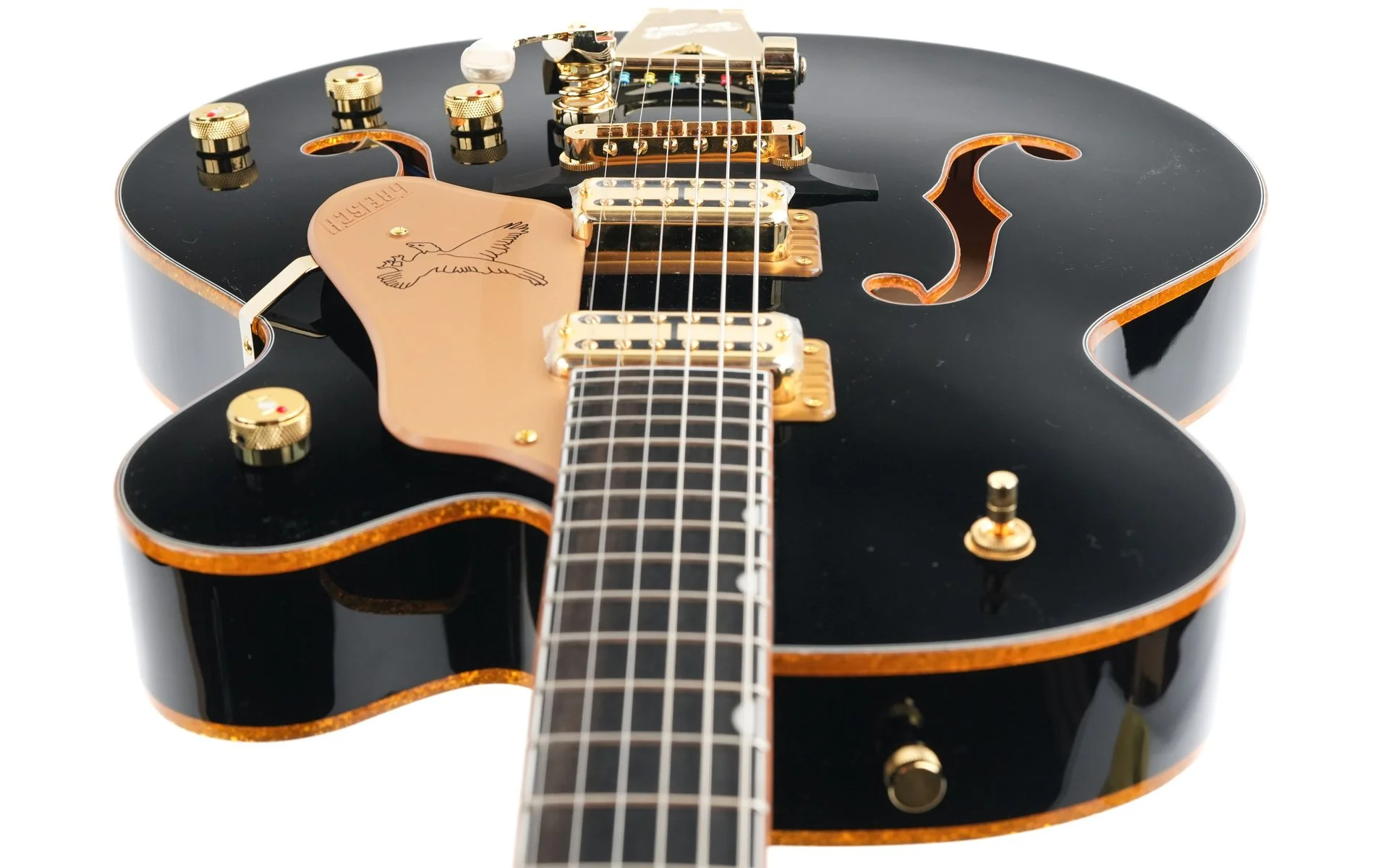 Gretsch Synchromatic Falcon Hollow Body Single Cut Bigsby Black - Image 13