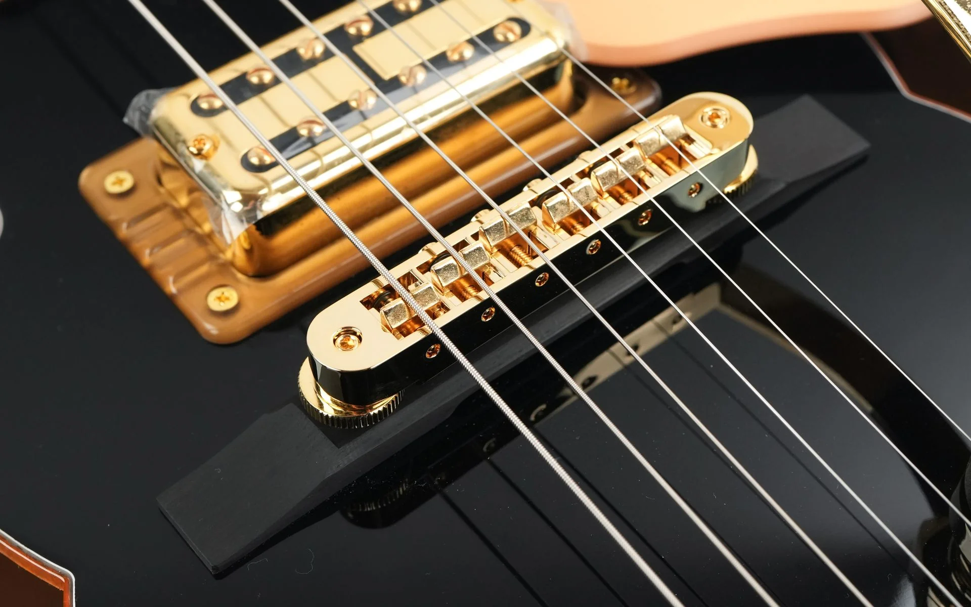 Gretsch Synchromatic Falcon Hollow Body Single Cut Bigsby Black - Image 7