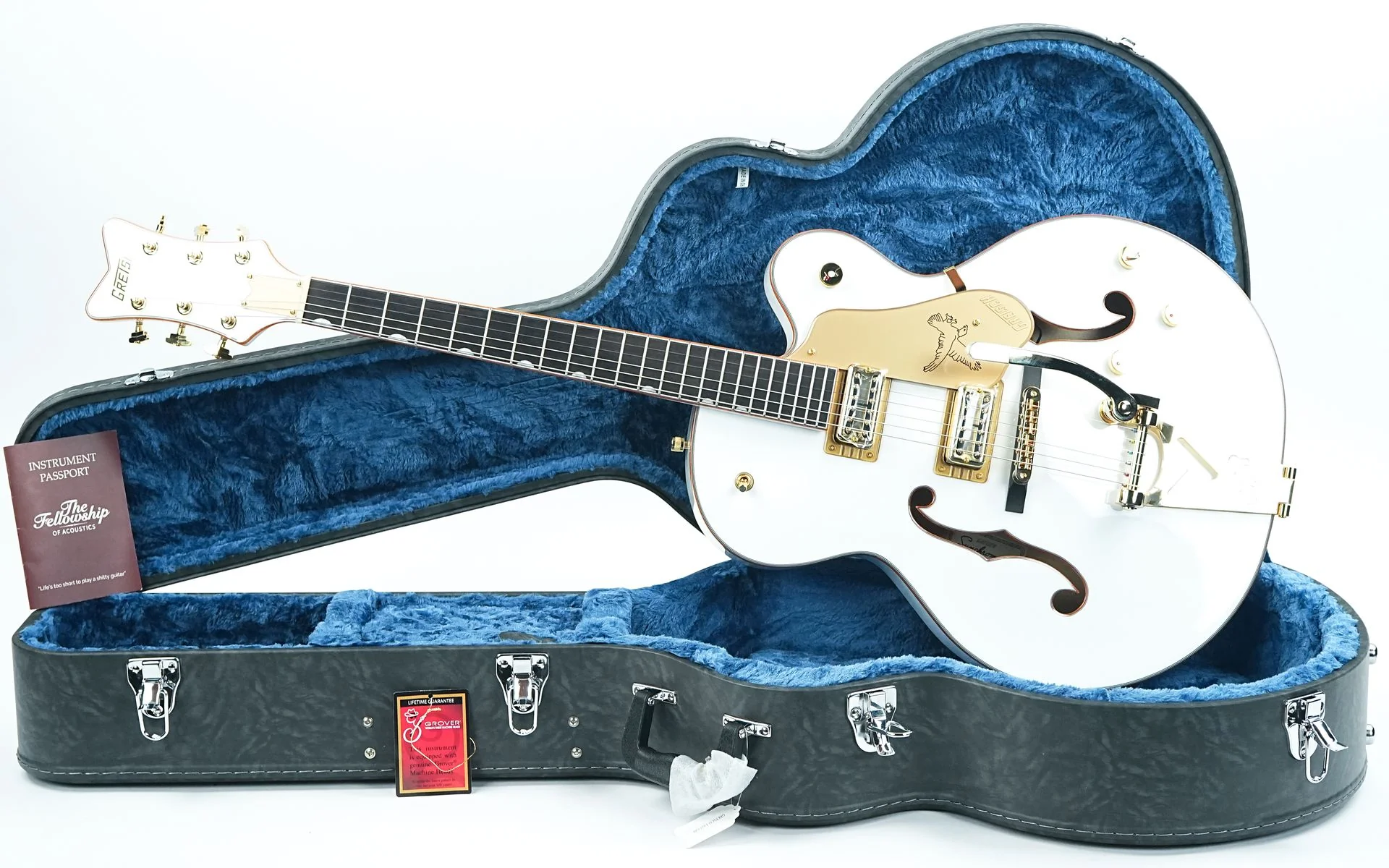 Gretsch Synchromatic Falcon Hollow Body Single Cut Bigsby Snowcrest White - Image 2