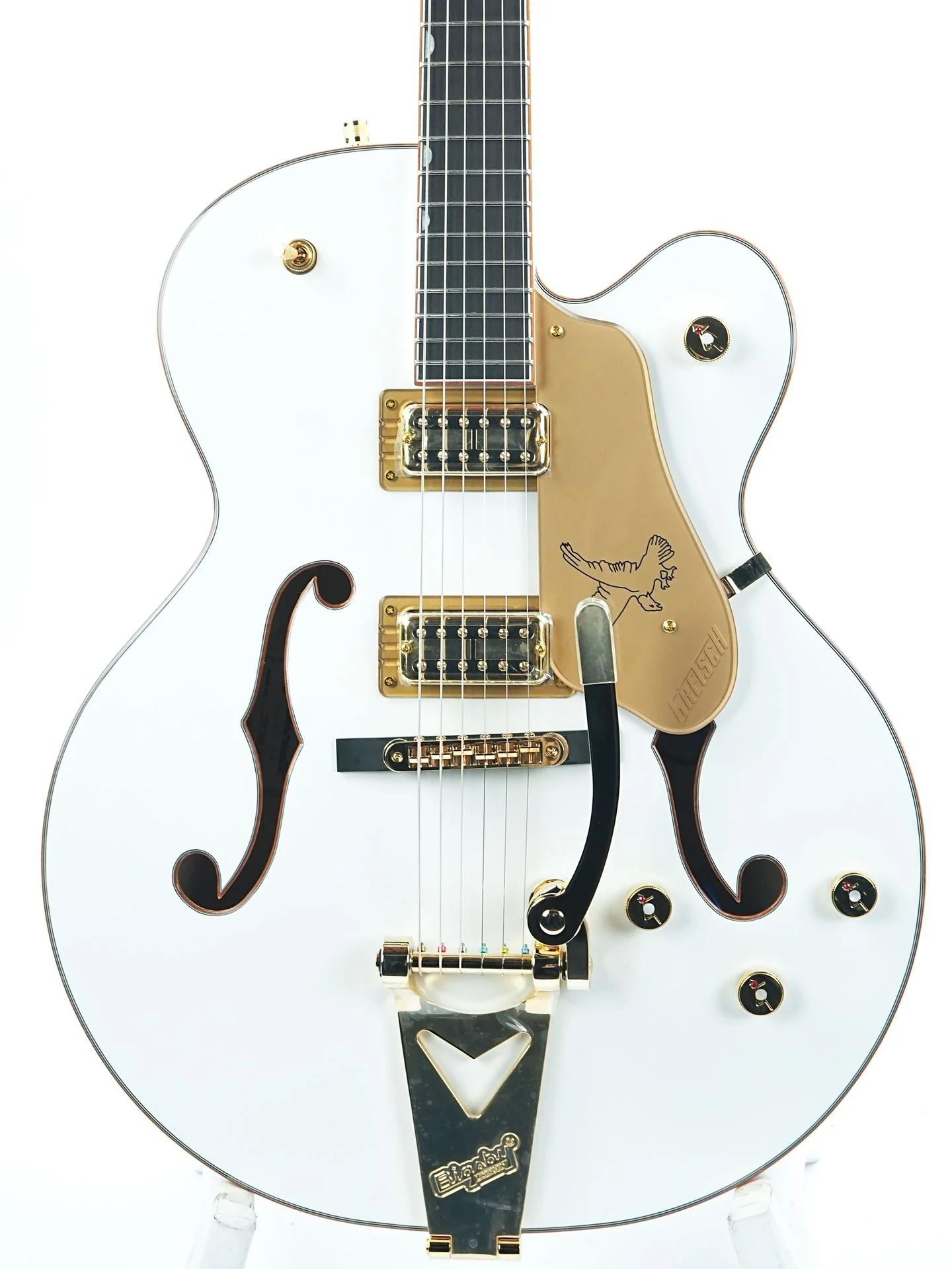 Gretsch Synchromatic Falcon Hollow Body Single Cut Bigsby Snowcrest White - Image 4