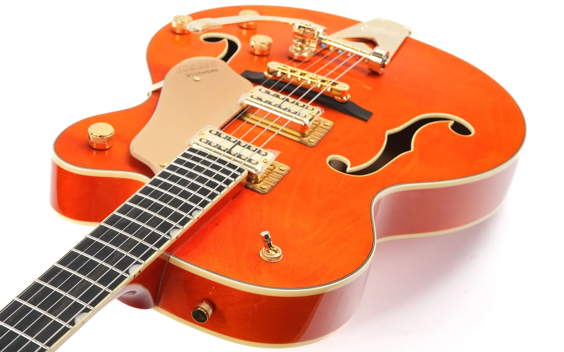 Gretsch Synchromatic Nashville Hollow Body Single Cut Bigsby Orange Stain - Image 10