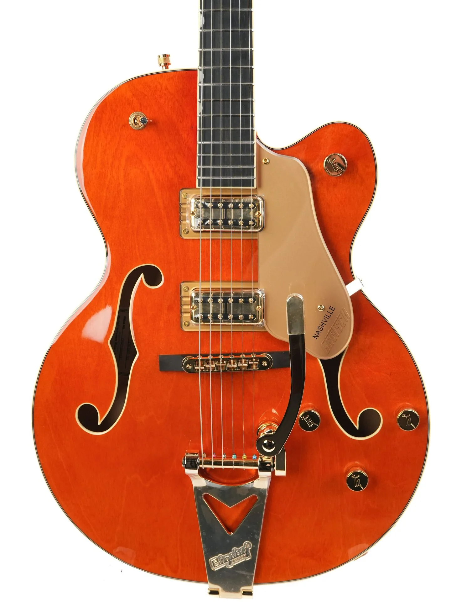 Gretsch Synchromatic Nashville Hollow Body Single Cut Bigsby Orange Stain - Image 5
