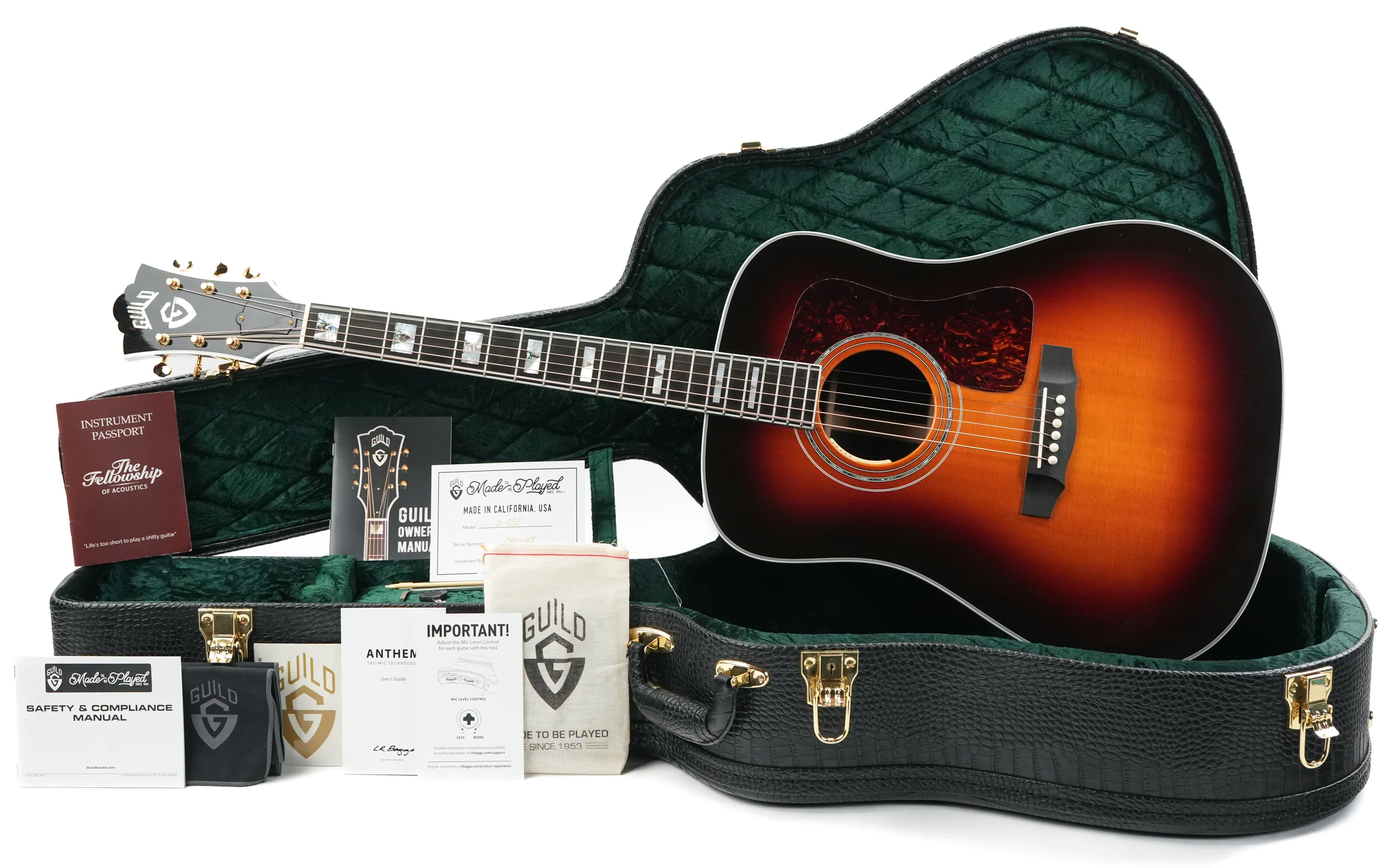 Guild D55e Antique Burst 2024 - Image 3