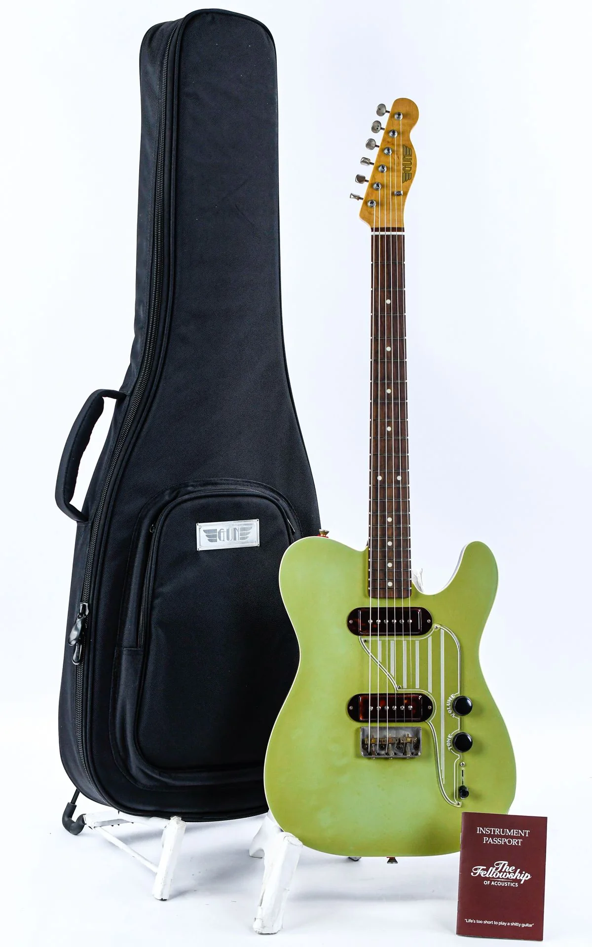 Gun Guitars Model T Two Tone Green - Image 3