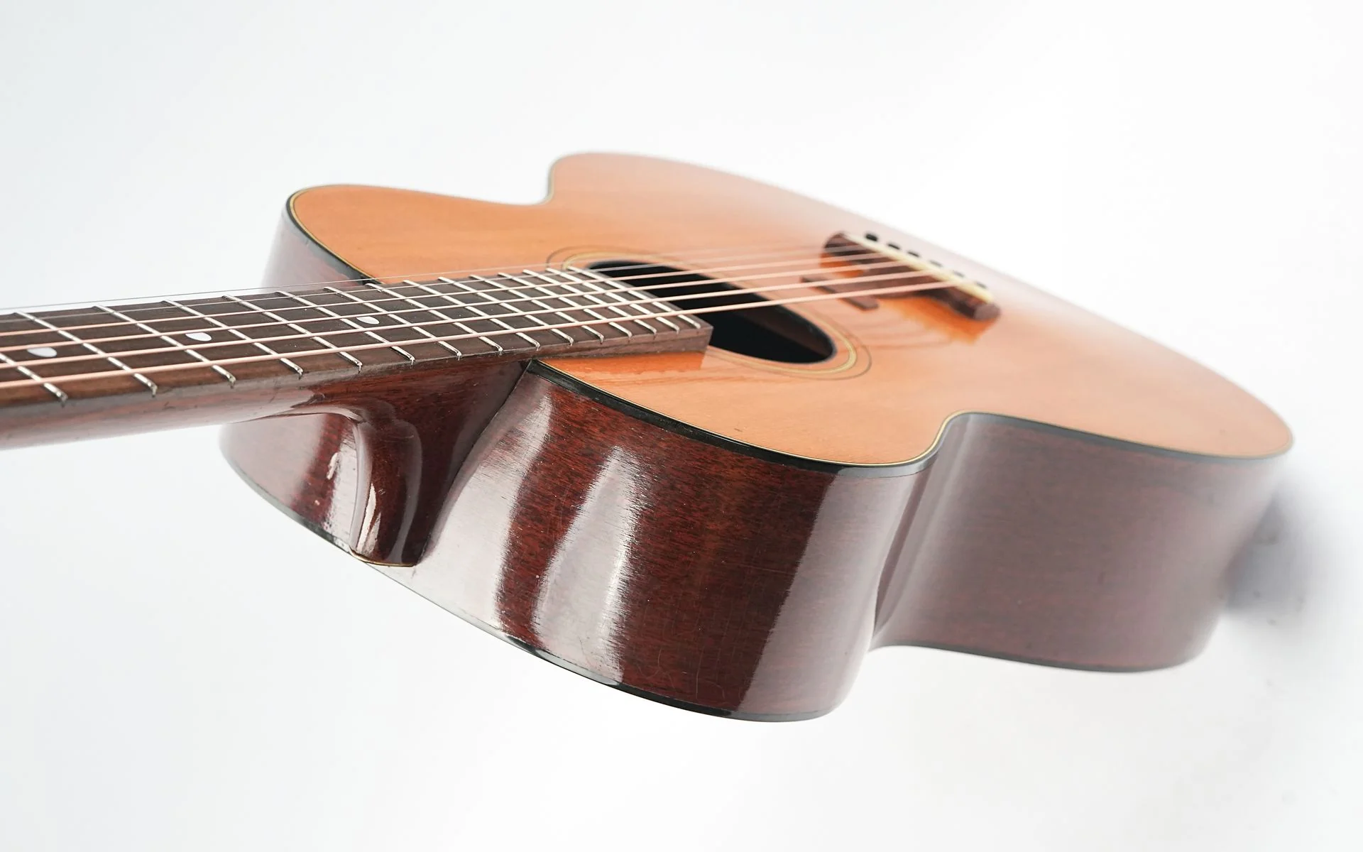 Harmony Roy Smeck Grand Concert Hawaiian Guitar Spruce Cuban Mahogany 1930 - Image 10
