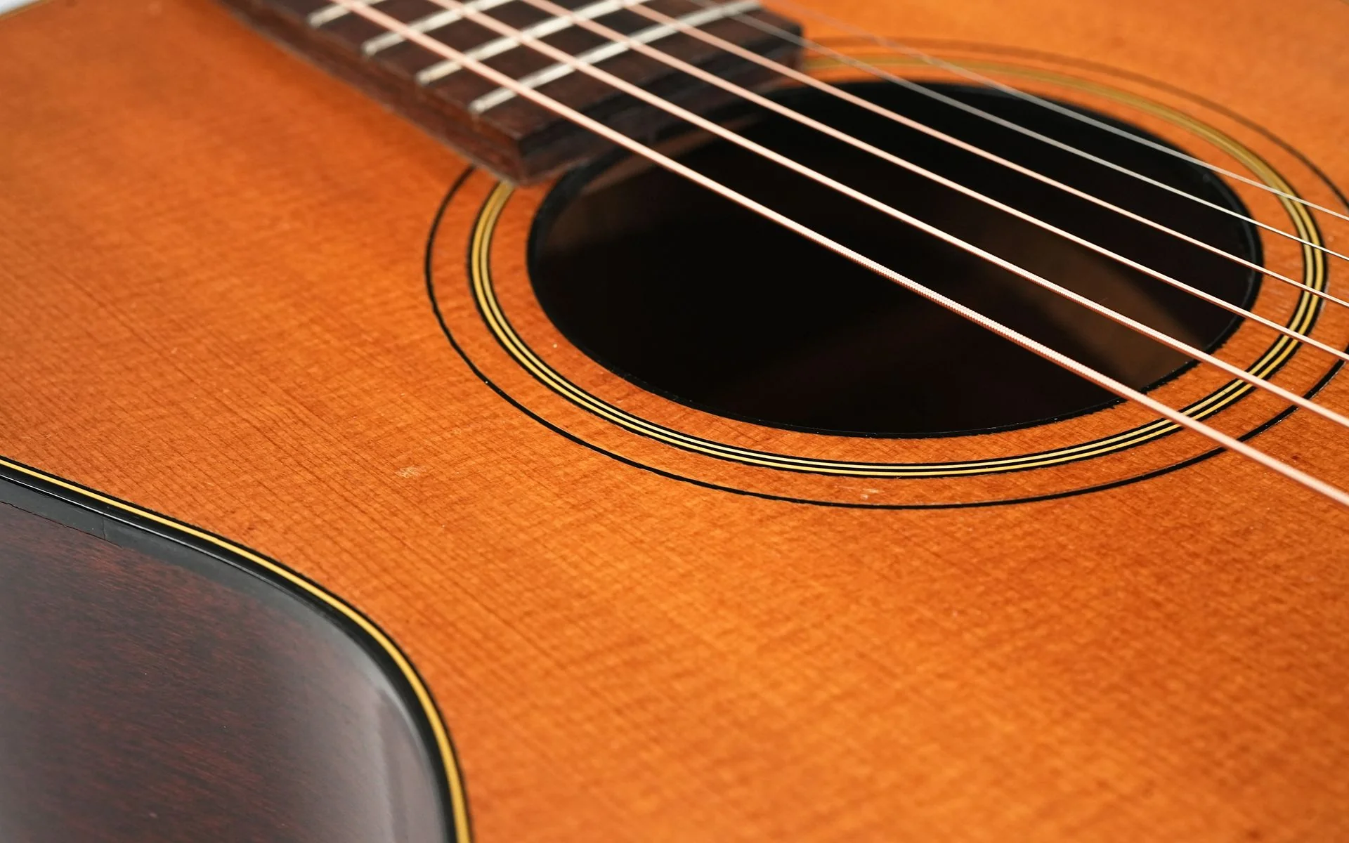 Harmony Roy Smeck Grand Concert Hawaiian Guitar Spruce Cuban Mahogany 1930 - Image 11