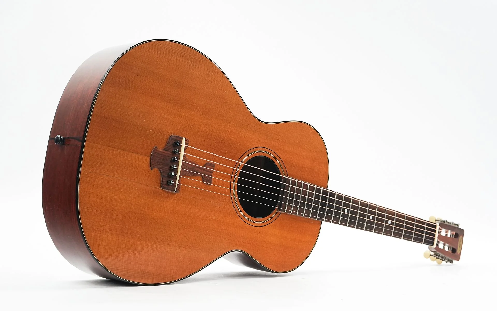 Harmony Roy Smeck Grand Concert Hawaiian Guitar Spruce Cuban Mahogany 1930 - Image 12