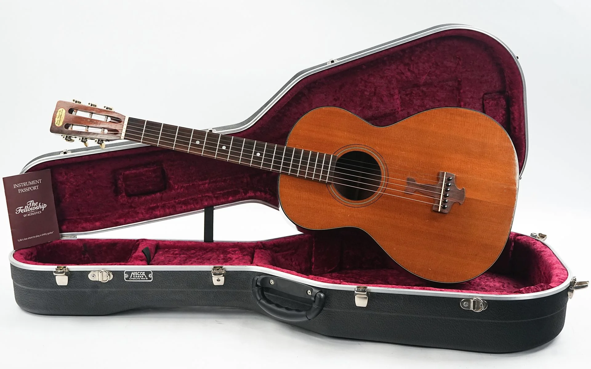 Harmony Roy Smeck Grand Concert Hawaiian Guitar Spruce Cuban Mahogany 1930 - Image 3