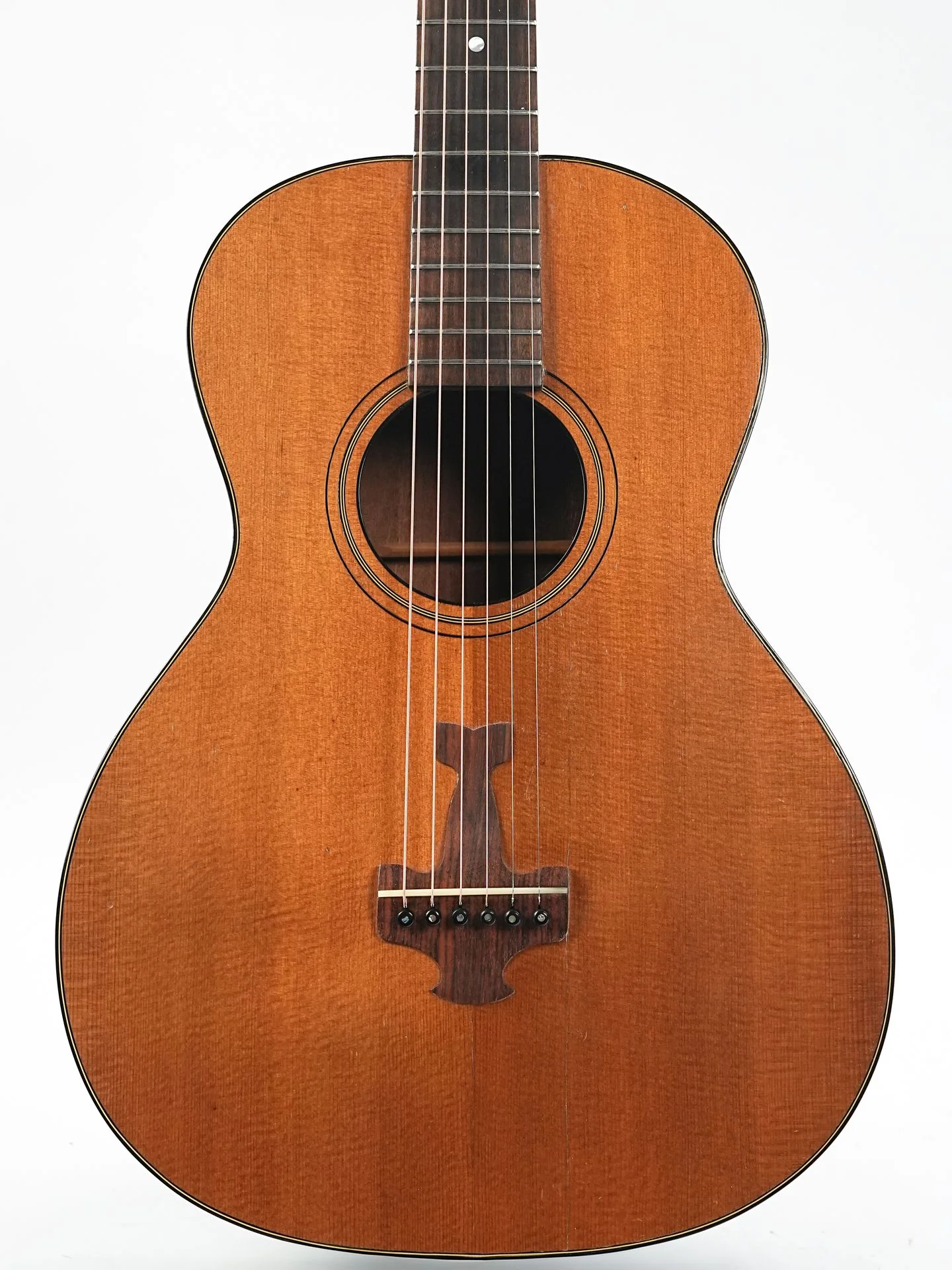 Harmony Roy Smeck Grand Concert Hawaiian Guitar Spruce Cuban Mahogany 1930 - Image 5