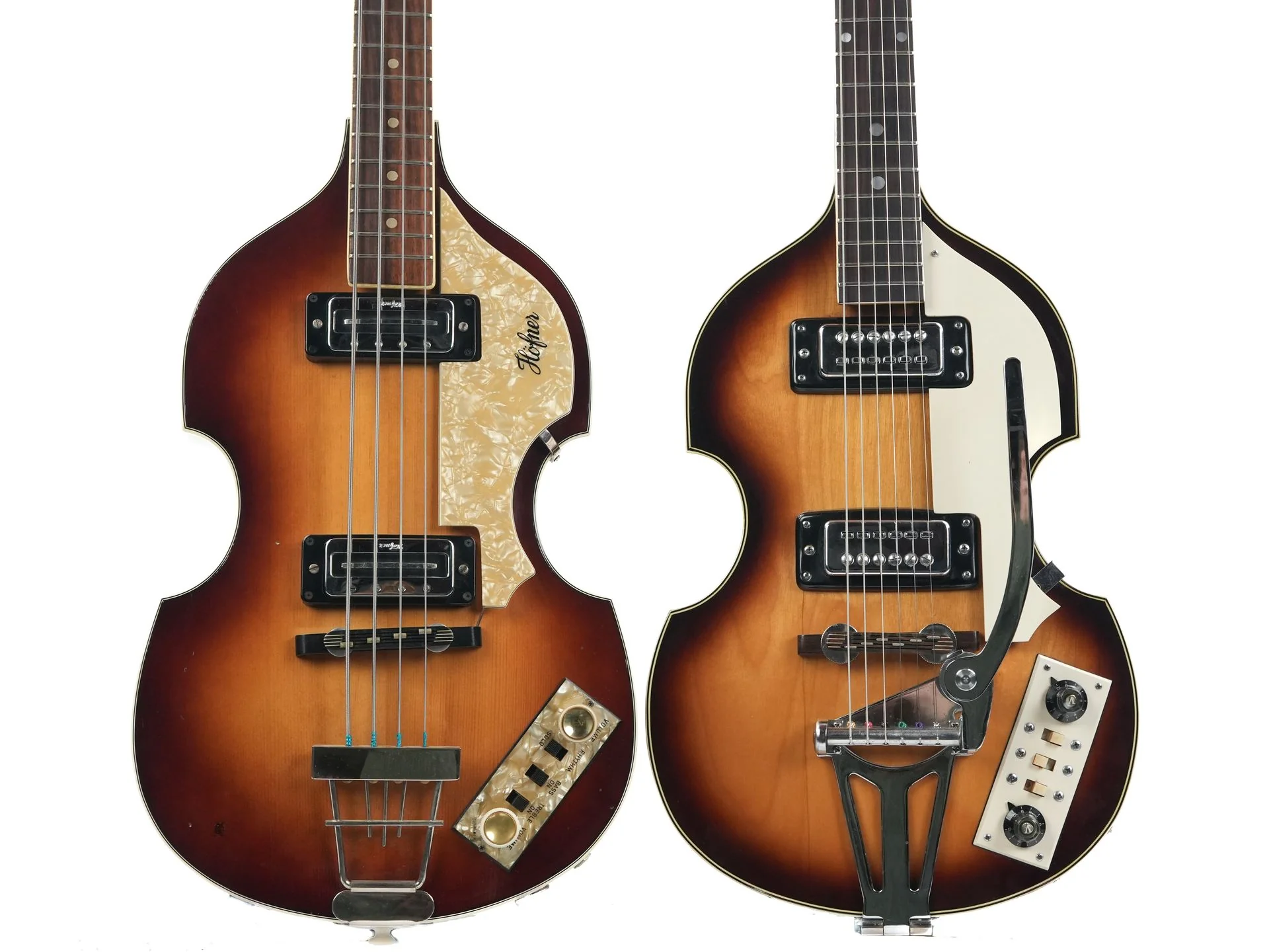 Hofner 500/1 Violin Bass 1968 with Apollo Matching Guitar - Image 6